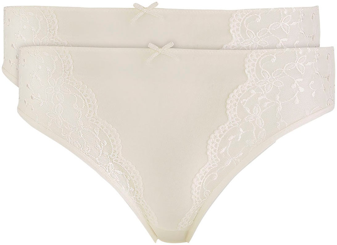Nina Von C. Jazz-Pants Slips ""Silver Edition"" eng, elastisch, bequem, feminin, mit Spitze, mit Schleife