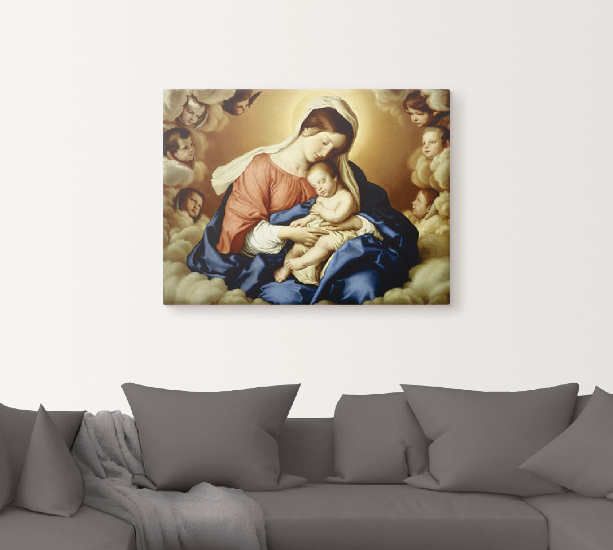 St.), Kind.«, »Madonna als BAUR Leinwandbild, in Wandbild oder Poster Größen mit Artland Religion, | Wandaufkleber versch. kaufen (1