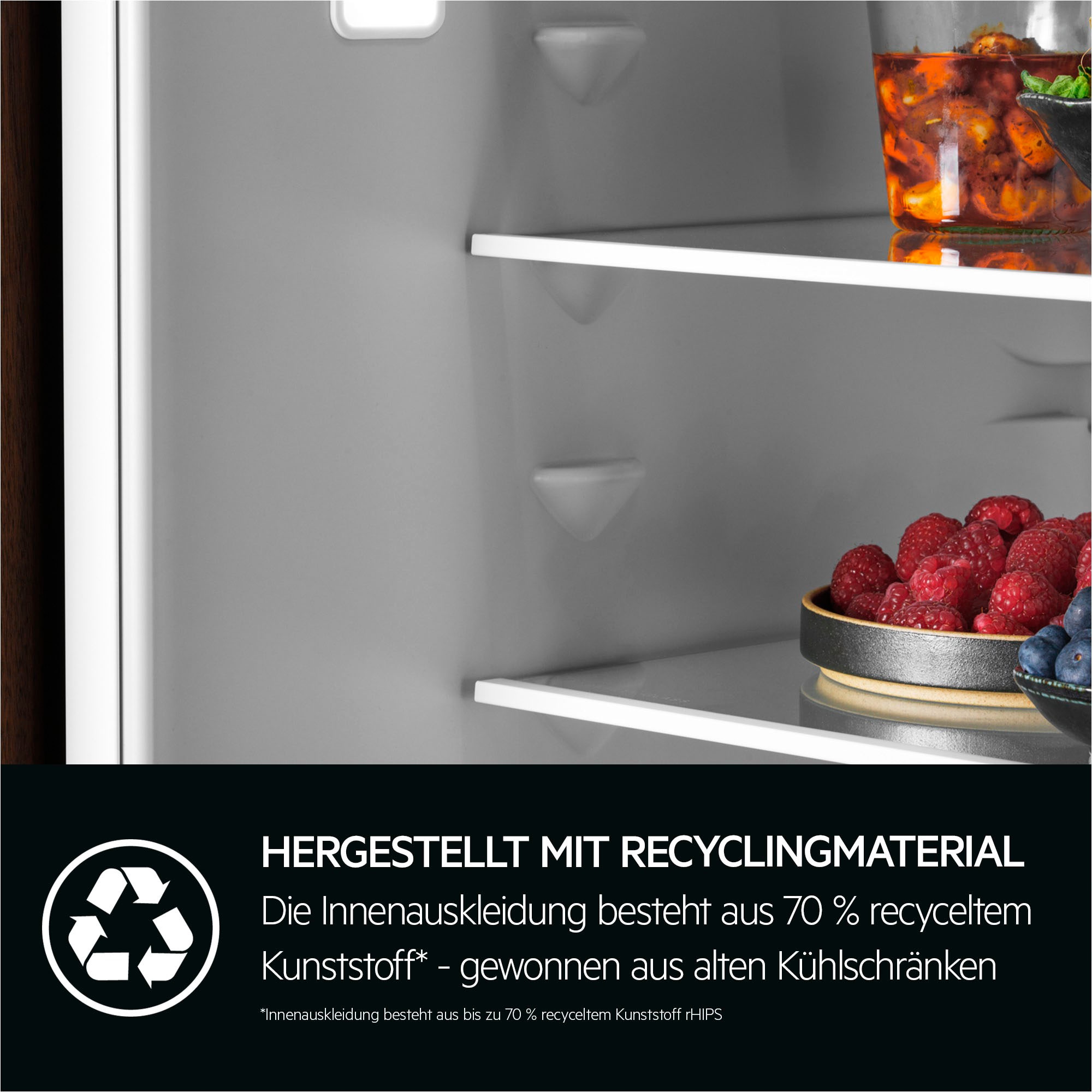AEG Einbaukühlgefrierkombination Serie 7000 »TSC7M183EC« 176,9 cm hoch 55,7 cm breit 245 Liter, GreenZone-Vitamine bleiben erhalten, NoFrost, Festtür