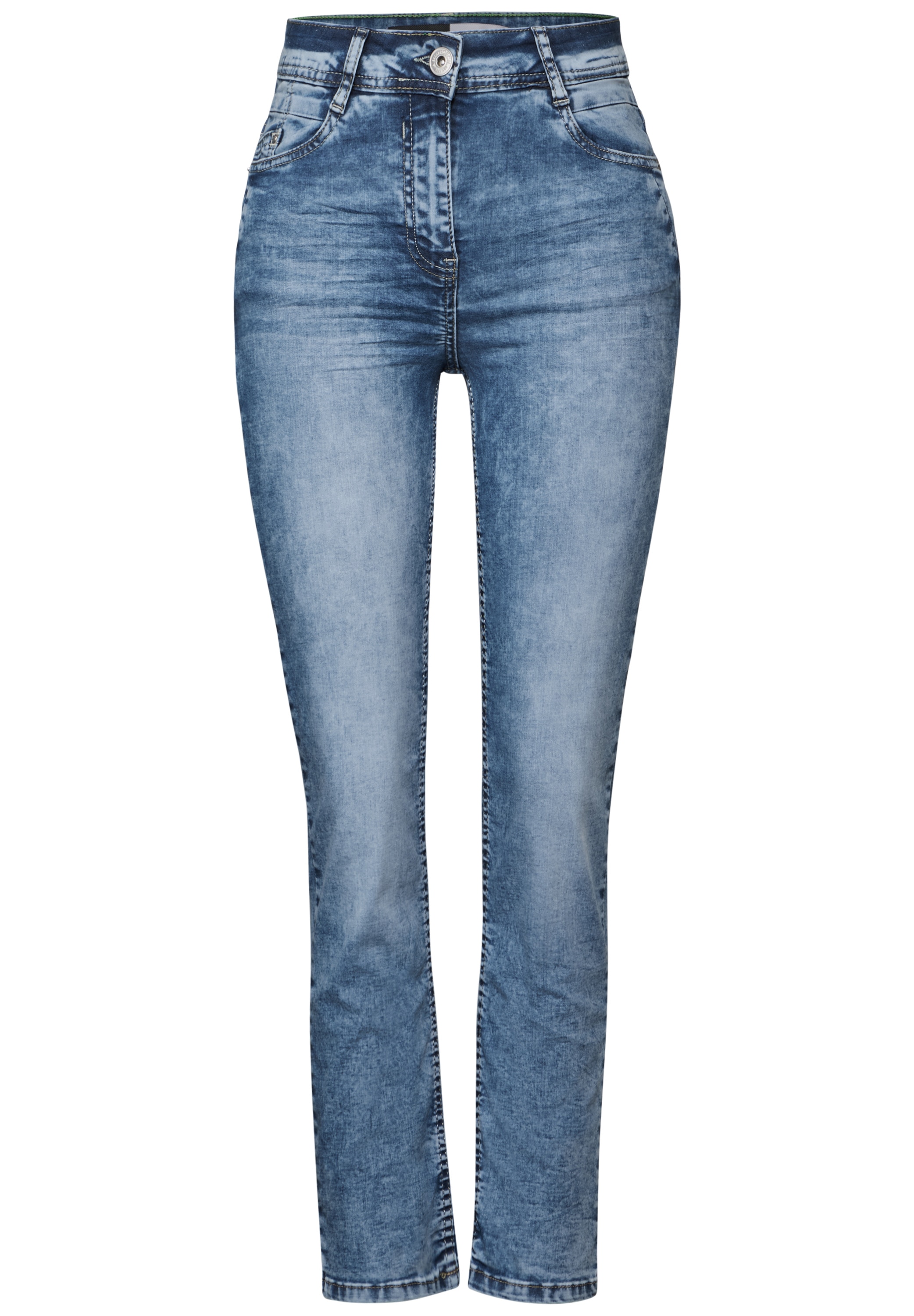 Cecil Straight-Jeans, High Waist