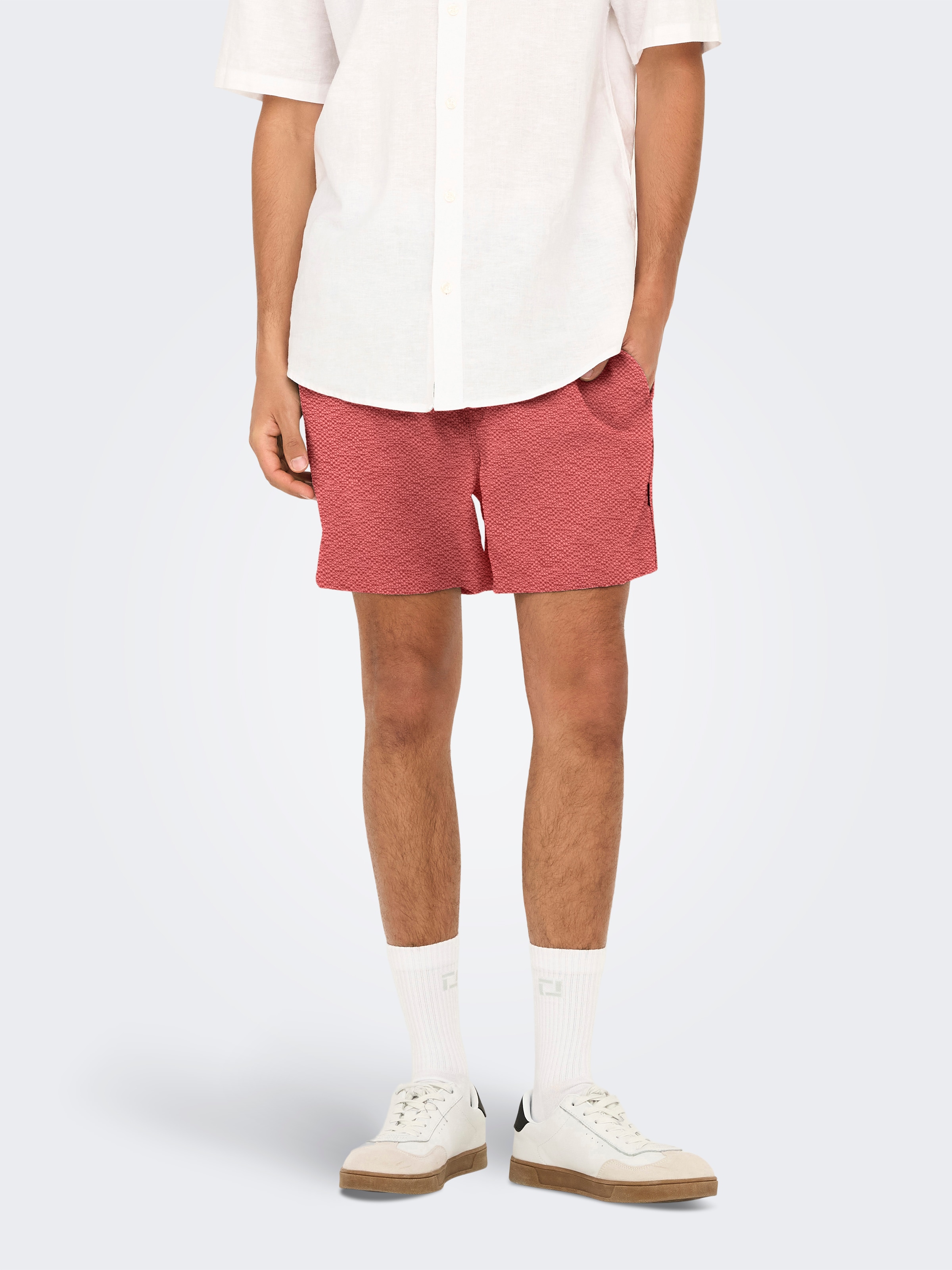 ONLY & SONS Badeshorts "ONSTED LIFE SOLID SEERSUCKER SWIM NOOS" günstig online kaufen