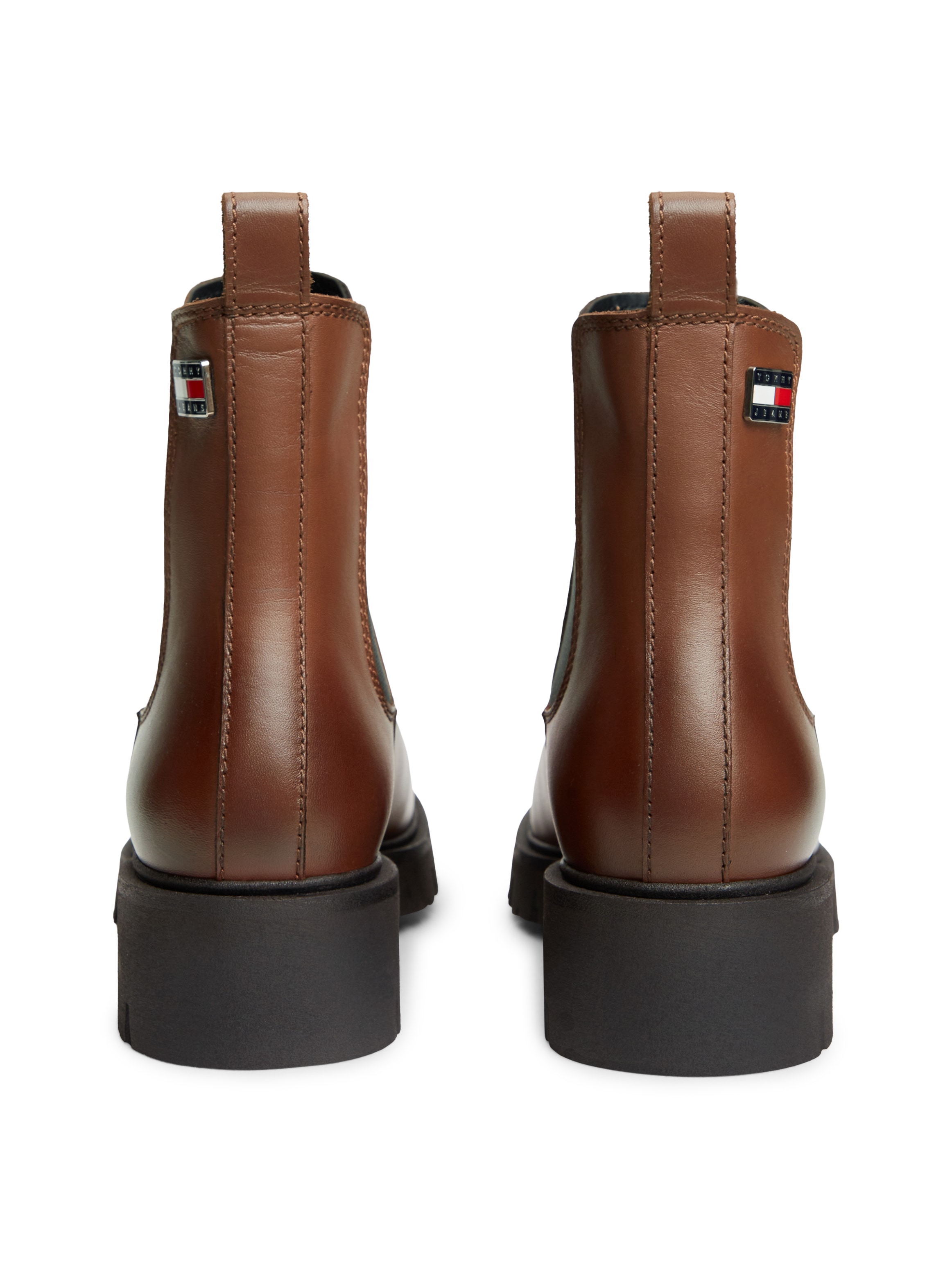 Tommy Jeans Chelseaboots »TJW CLEATED CHELSEA BOOTS«  Blockabsatz, Schlupfboots mit zweckmäßiger Anziehlasche