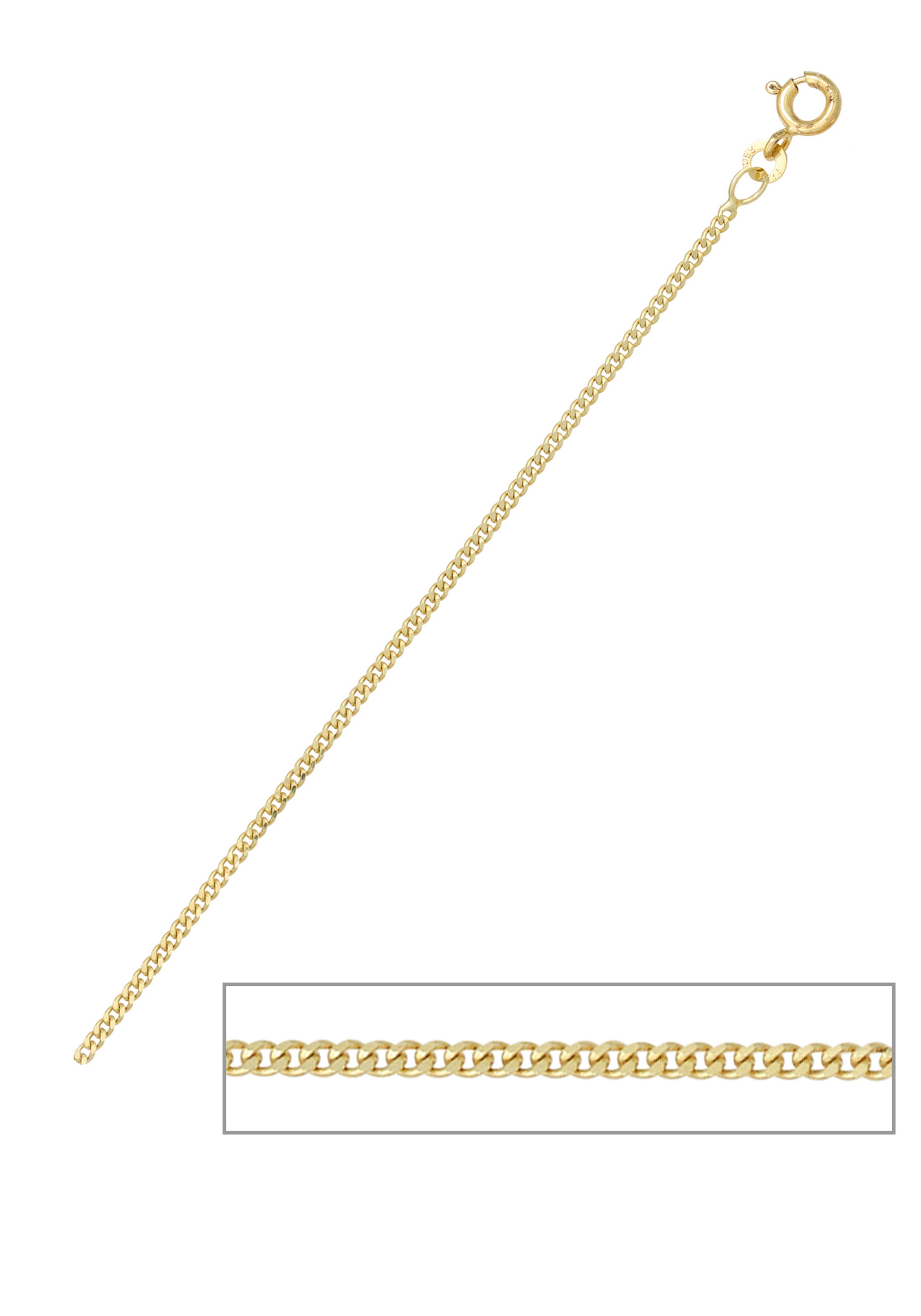 JOBO Goldkette »Panzer-Kette«, 585 Gold 45 cm 1,7 mm