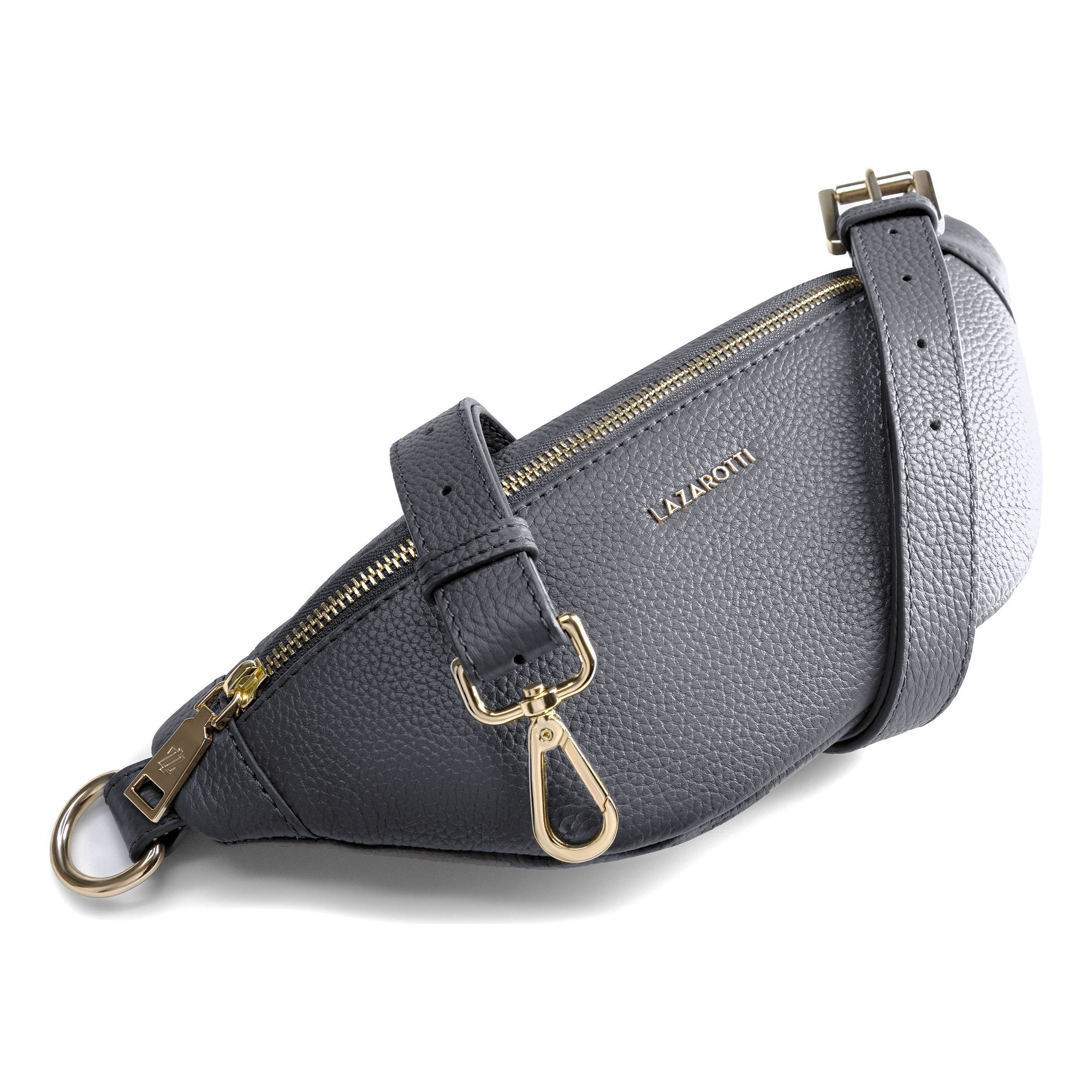 Lazarotti Gürteltasche »Bologna Leather Gürteltasche Leder 31 cm«