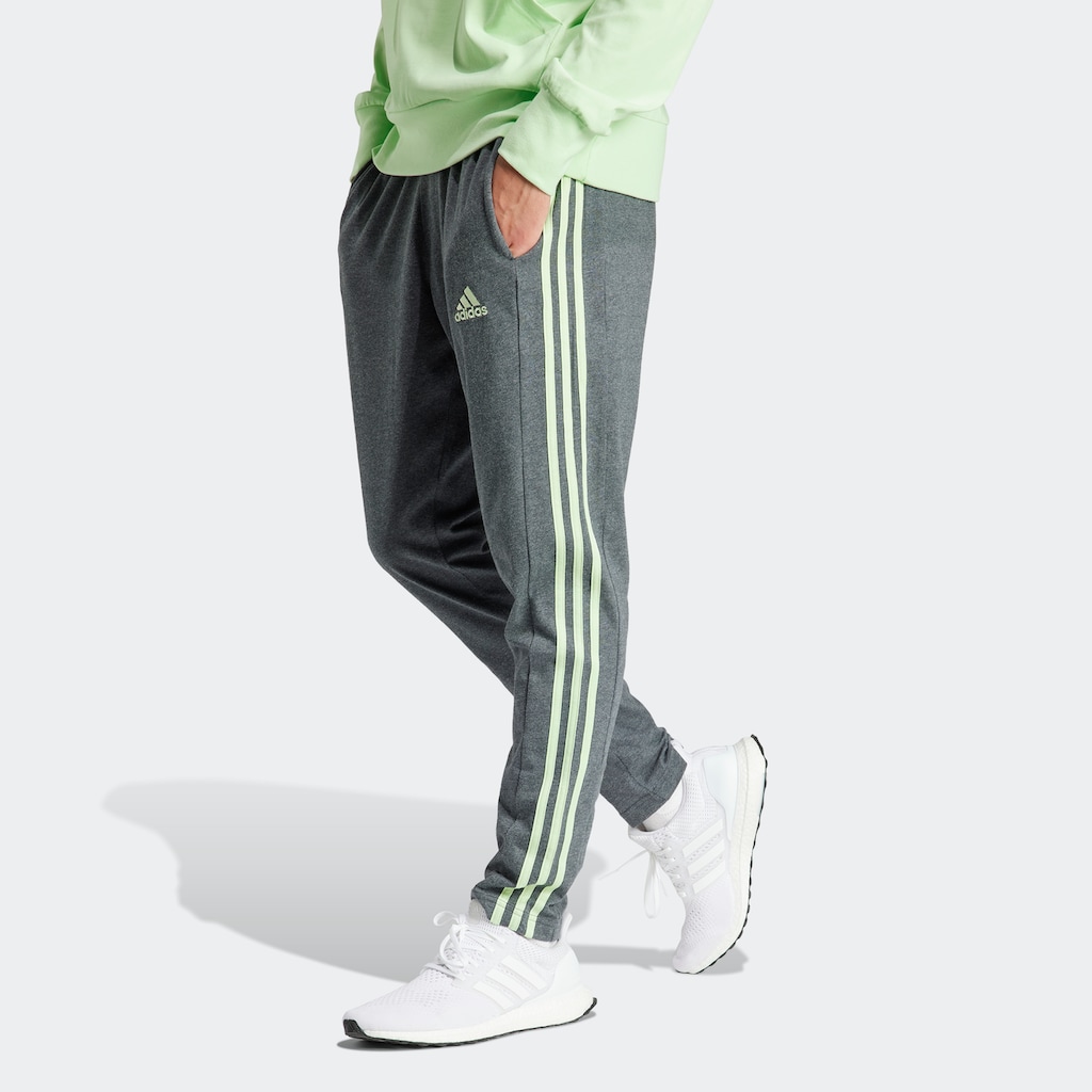 adidas Sportswear Sporthose »ESSENTIALS SINGLE JERSEY TAPERED OPEN HEM 3STREIFEN HOSE«, (1 tlg.)