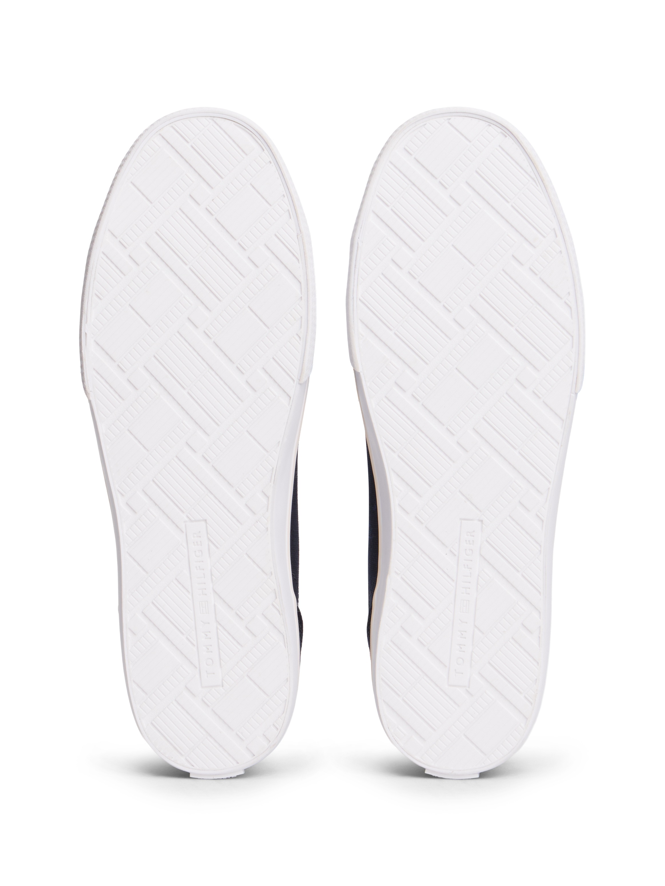 Tommy Hilfiger Plateausneaker »TH LOW PROFILE VULC CANVAS«  Halbschuh, Schnürer, Freizeitschuh mit gepolstertem Schaftrand