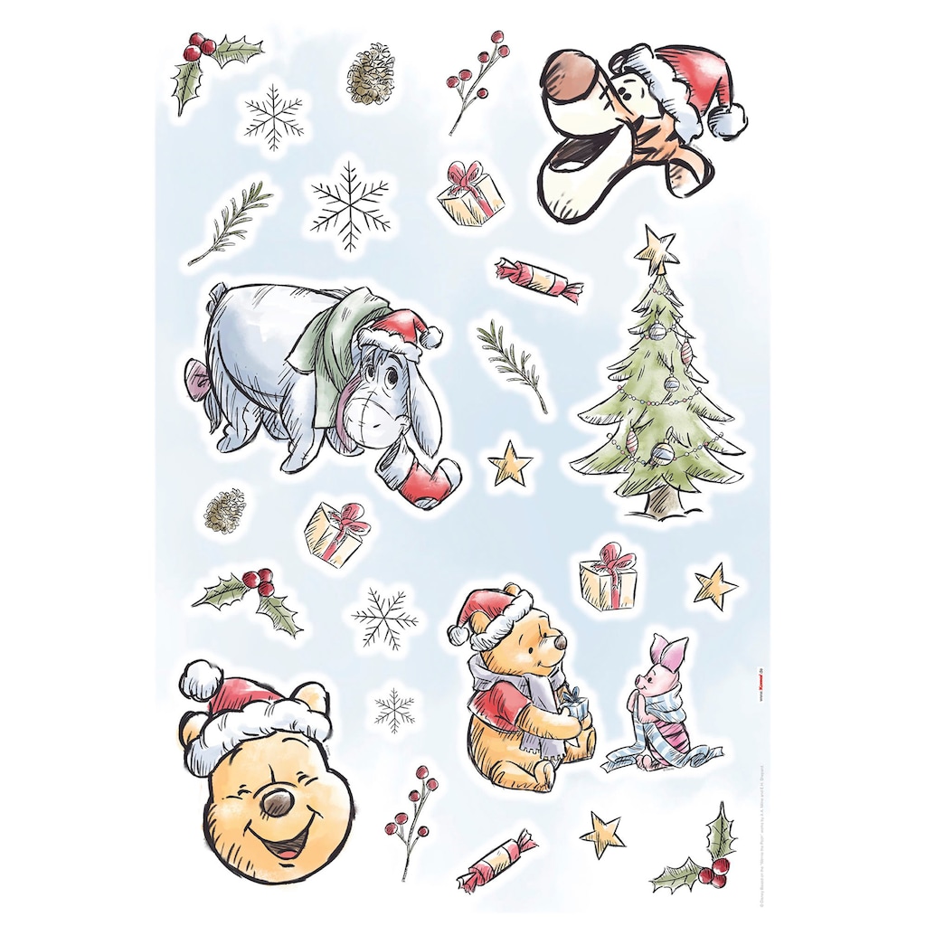 Komar Wandsticker »Winnie Pooh Christmas«