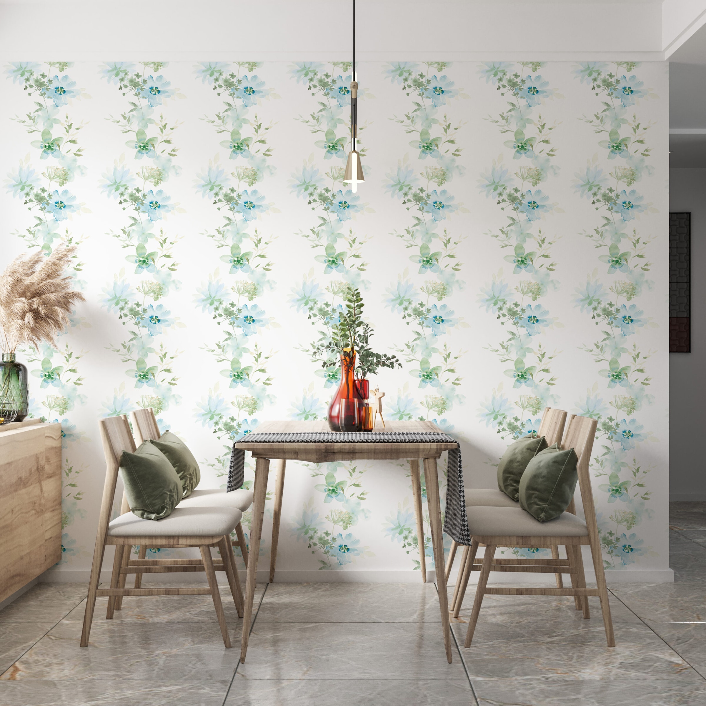 Marburg Vliestapete "Natures Palette" botanisch moderne Tapete für Wohnzimmer Schlafzimmer Küche
