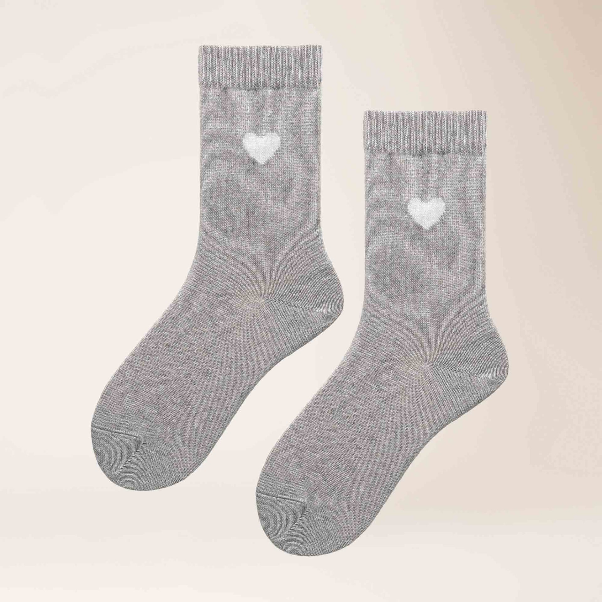 KUNERT Socken "Socke Cosy Cashmere Heart" Socken aus weichem Kaschmir-Mix