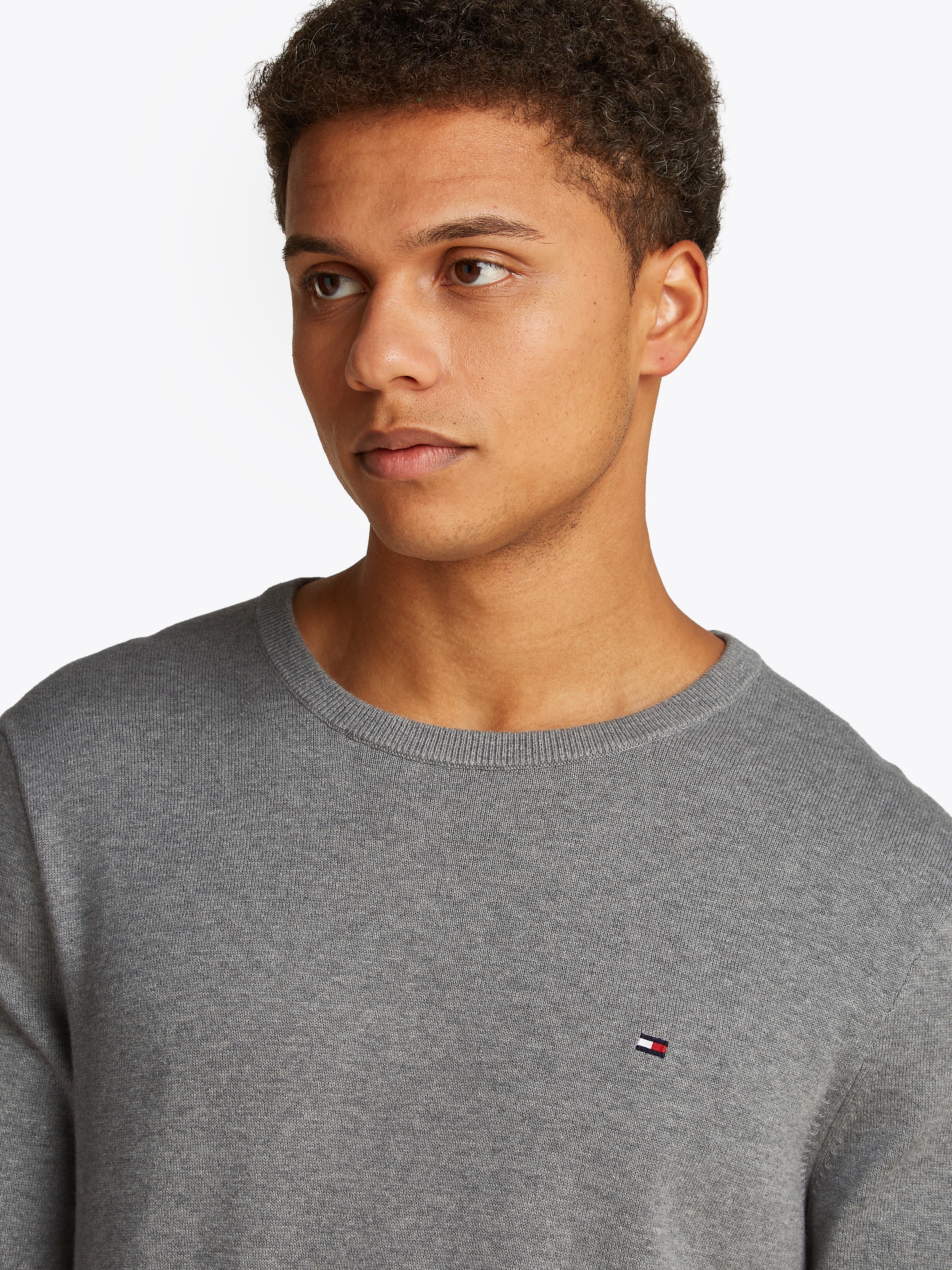 Tommy Hilfiger Rundhalspullover ESSENTIAL COTTON CREW günstig online kaufen