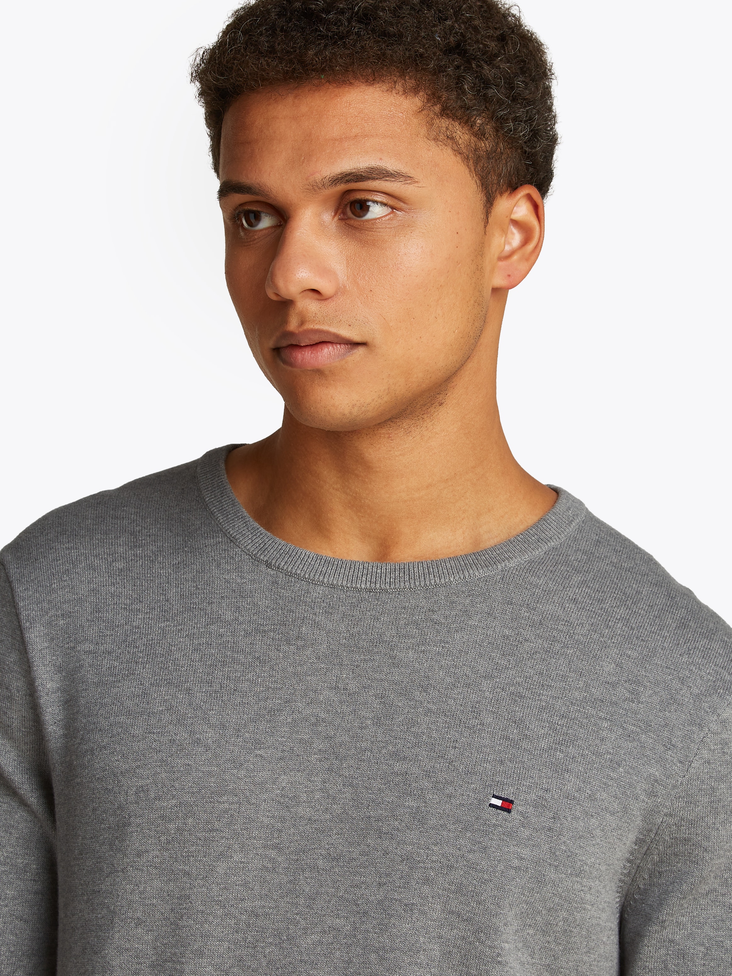 Tommy Hilfiger Rundhalspullover "ESSENTIAL COTTON CREW NECK" günstig online kaufen