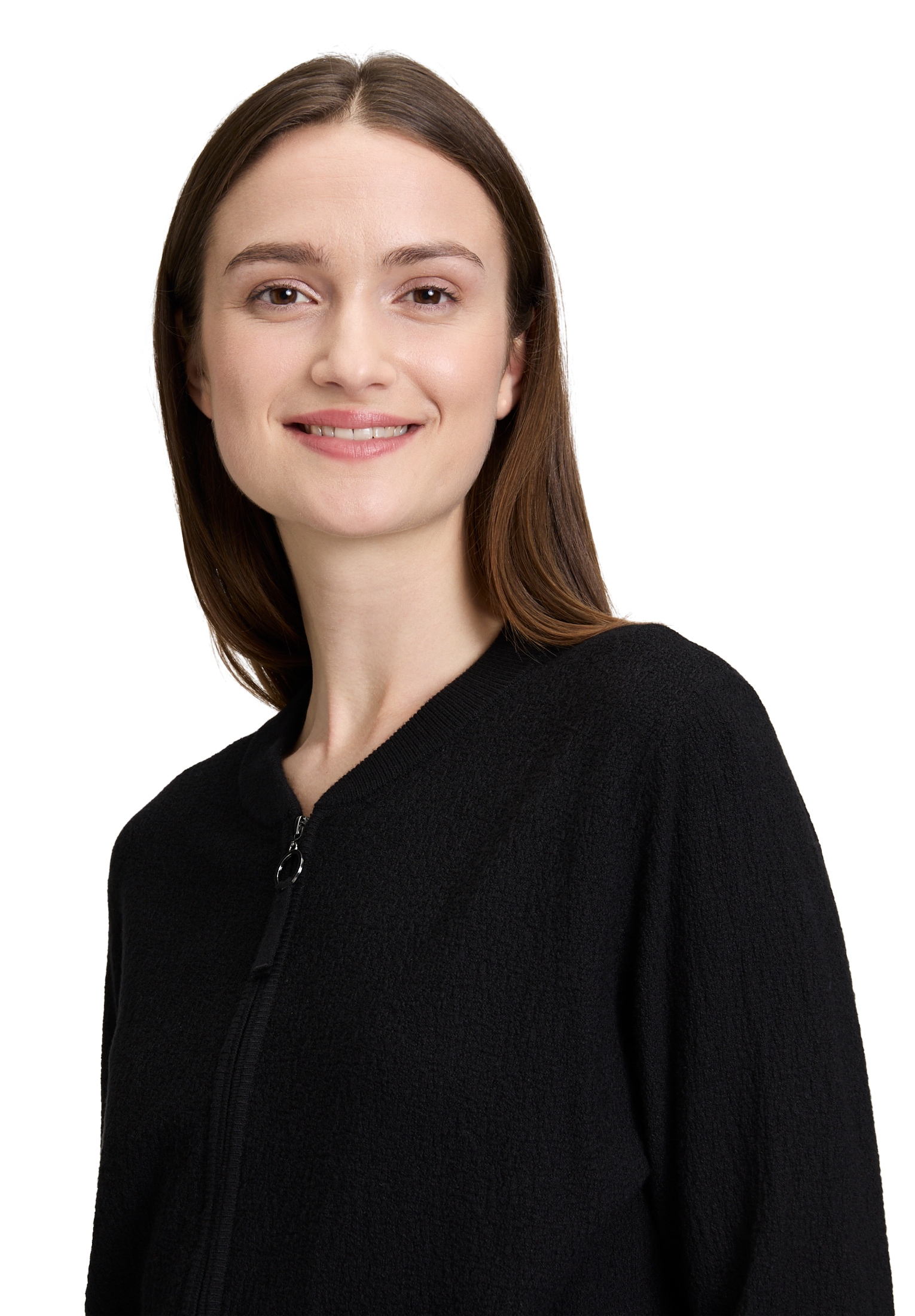 Betty&Co Strickjacke »Betty & Co Damen Strick-Cardigan mit Reißverschluss«