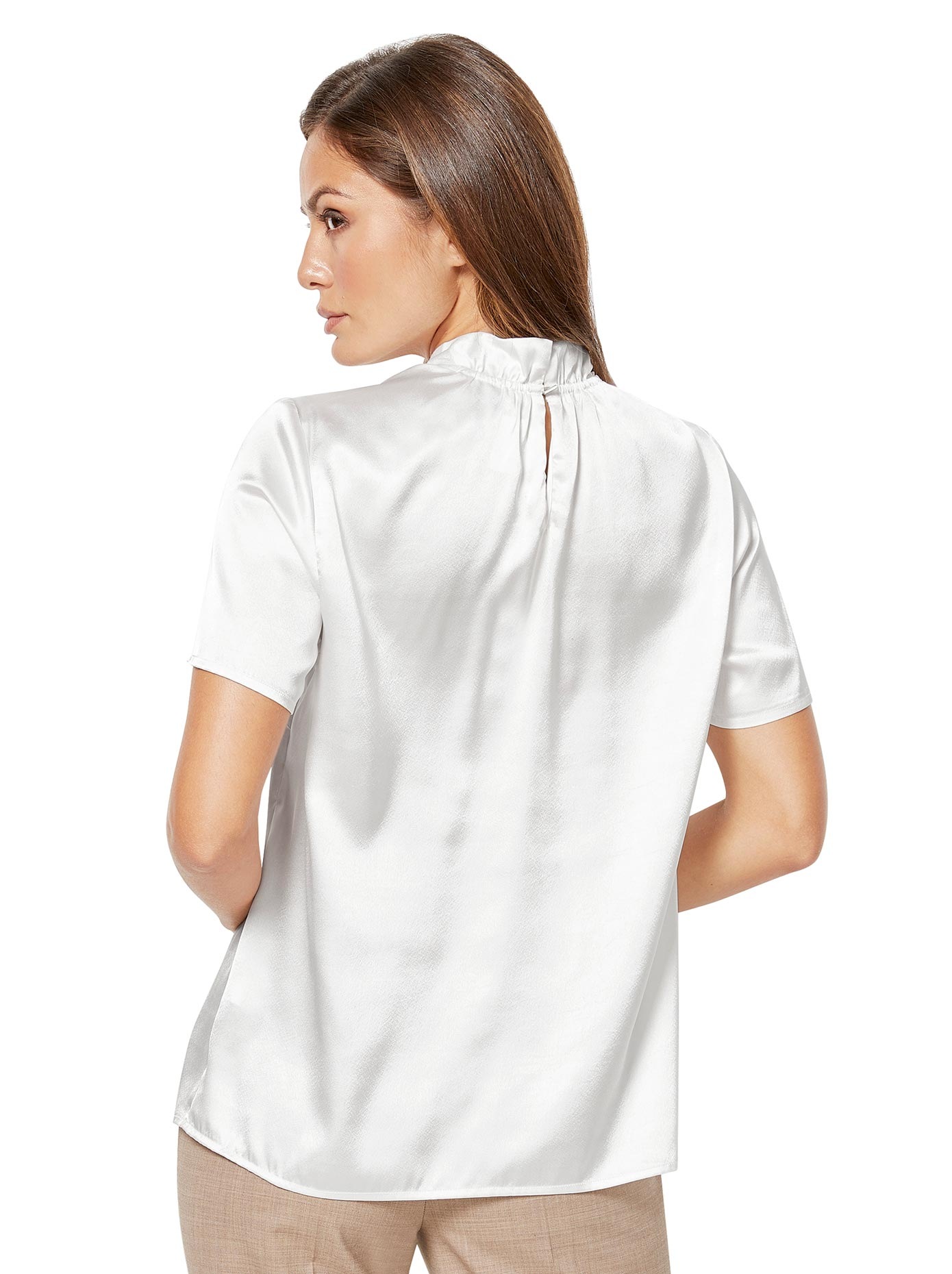 Bluse mit Stehkragen