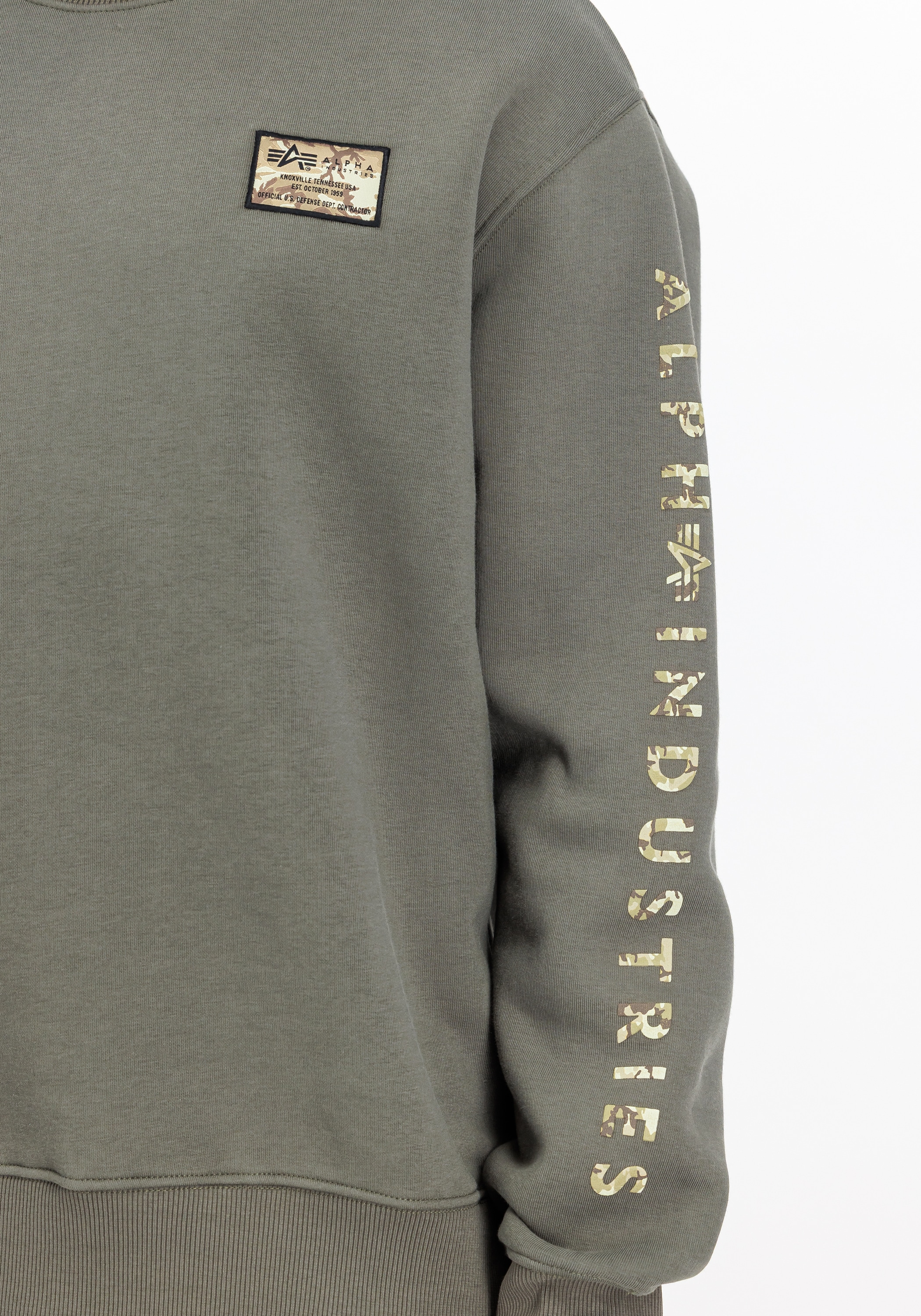 Alpha Industries Sweater »Alpha Industries Men - Sweatshirts Camo Sleeve Sweatshirt«
