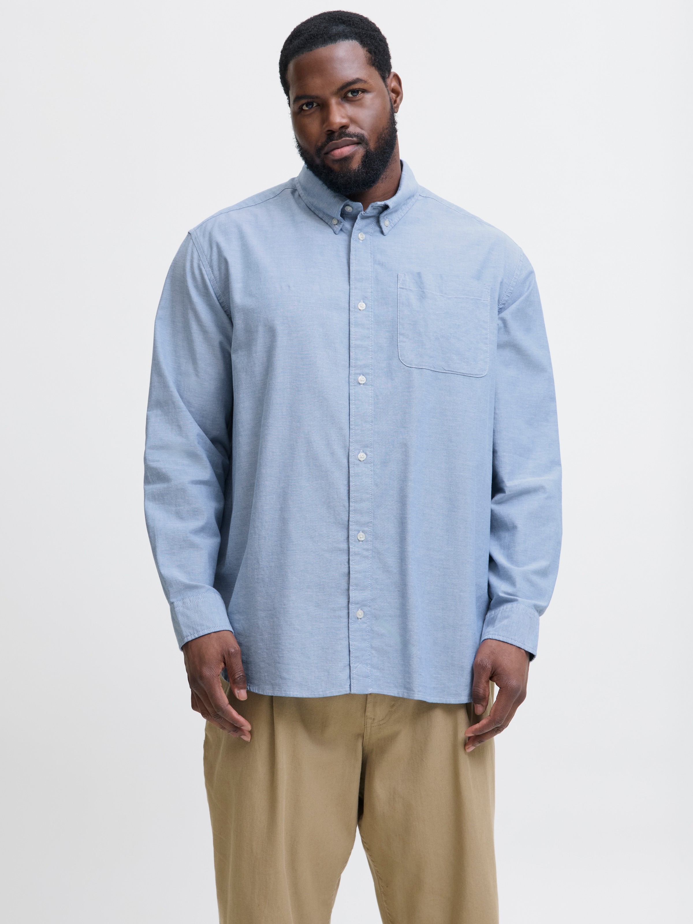 Jack & Jones PlusSize Langarmhemd "JPRBLUBROOK OXFORD SHIRT L/S NOOS PLS" günstig online kaufen