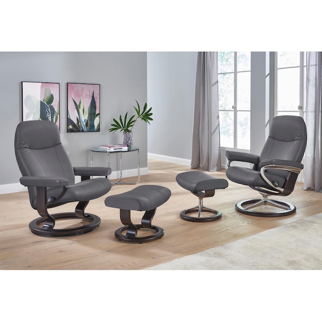 Stressless® Relaxsessel »Garda«, (Set), mit Classic Base, Größe L, Gestell  Wenge | BAUR