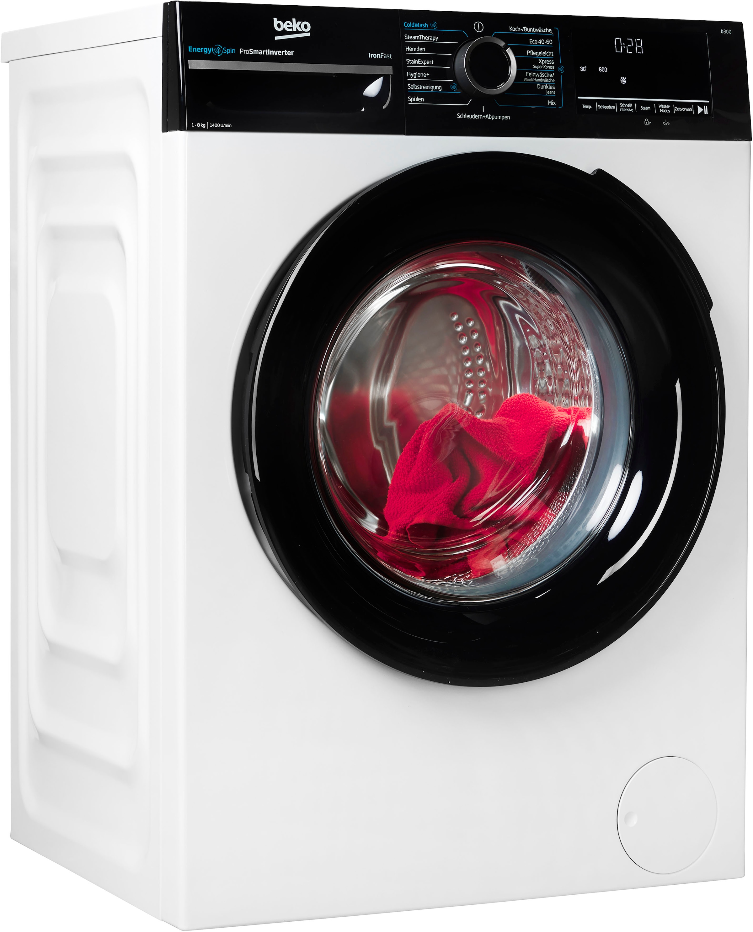 BEKO Waschmaschine »BM3WFU4841W«, 8 kg, 1400 U/min, Waschen mit EnergySpin: Bis zu 35 %...