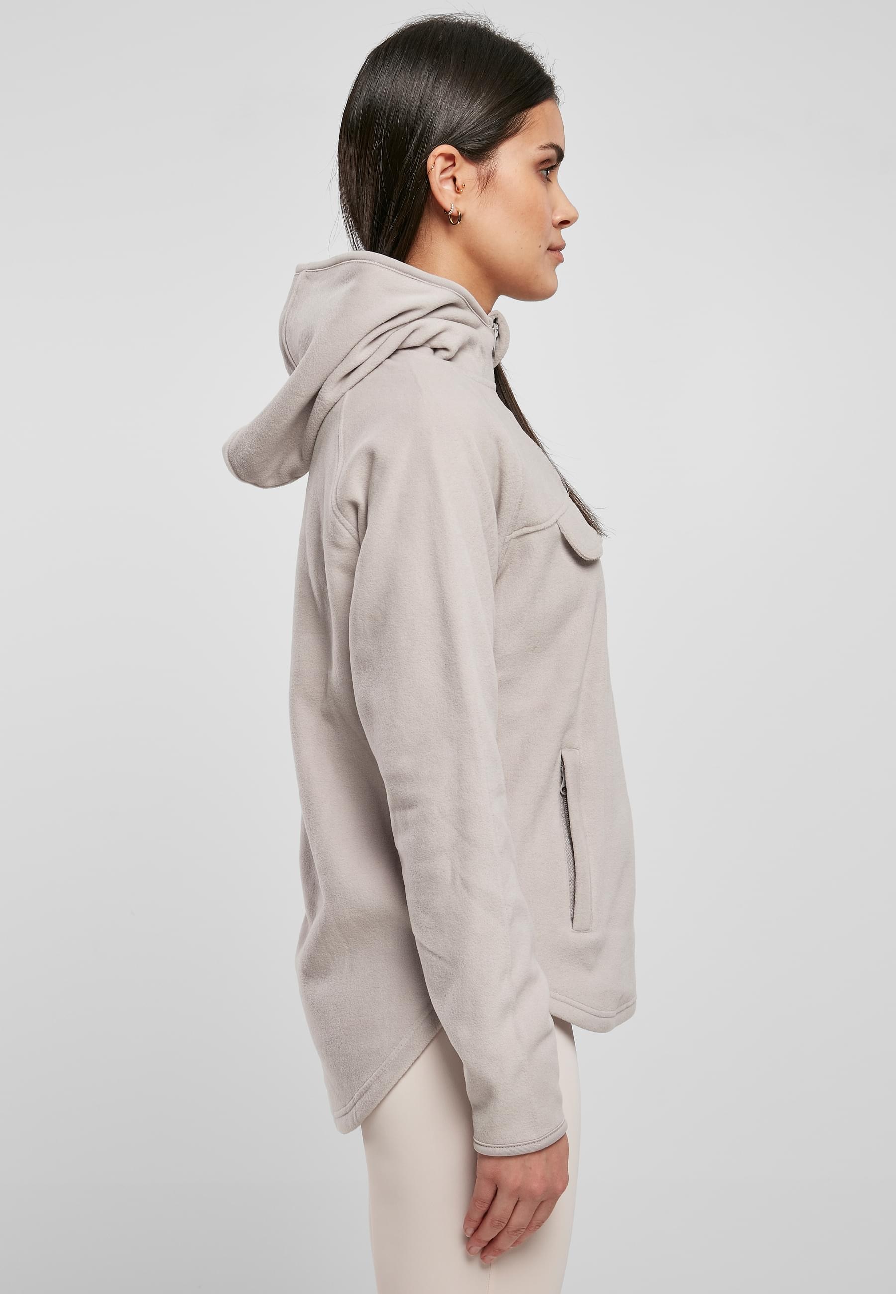 URBAN CLASSICS Kapuzenpullover »Urban Classics Damen Ladies Polar Fleece Pull Over Hoody«, (1 tlg.)