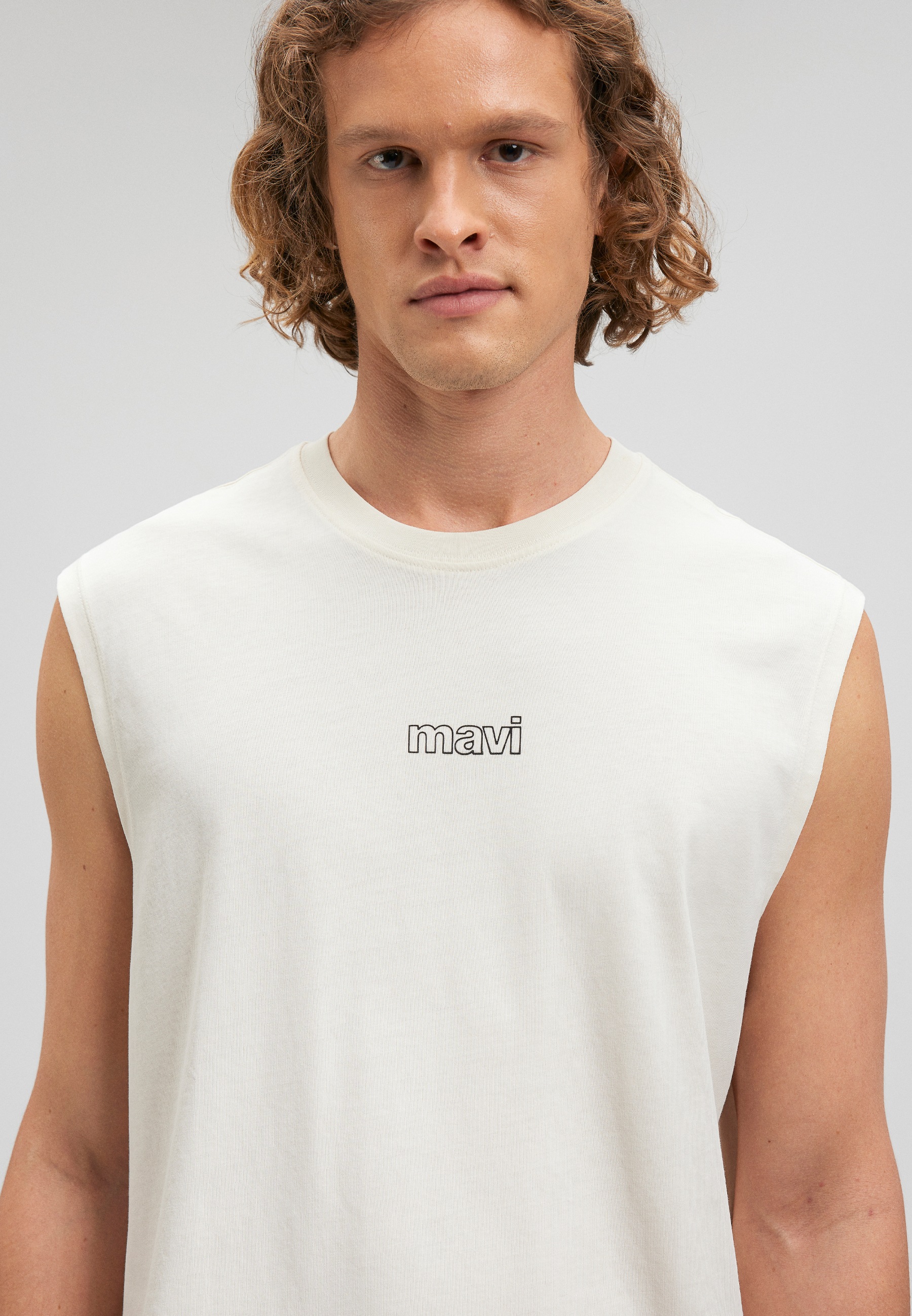 Mavi T-Shirt »MAVI PRINTED SLEEVELESS TEE«, Top mit Logo