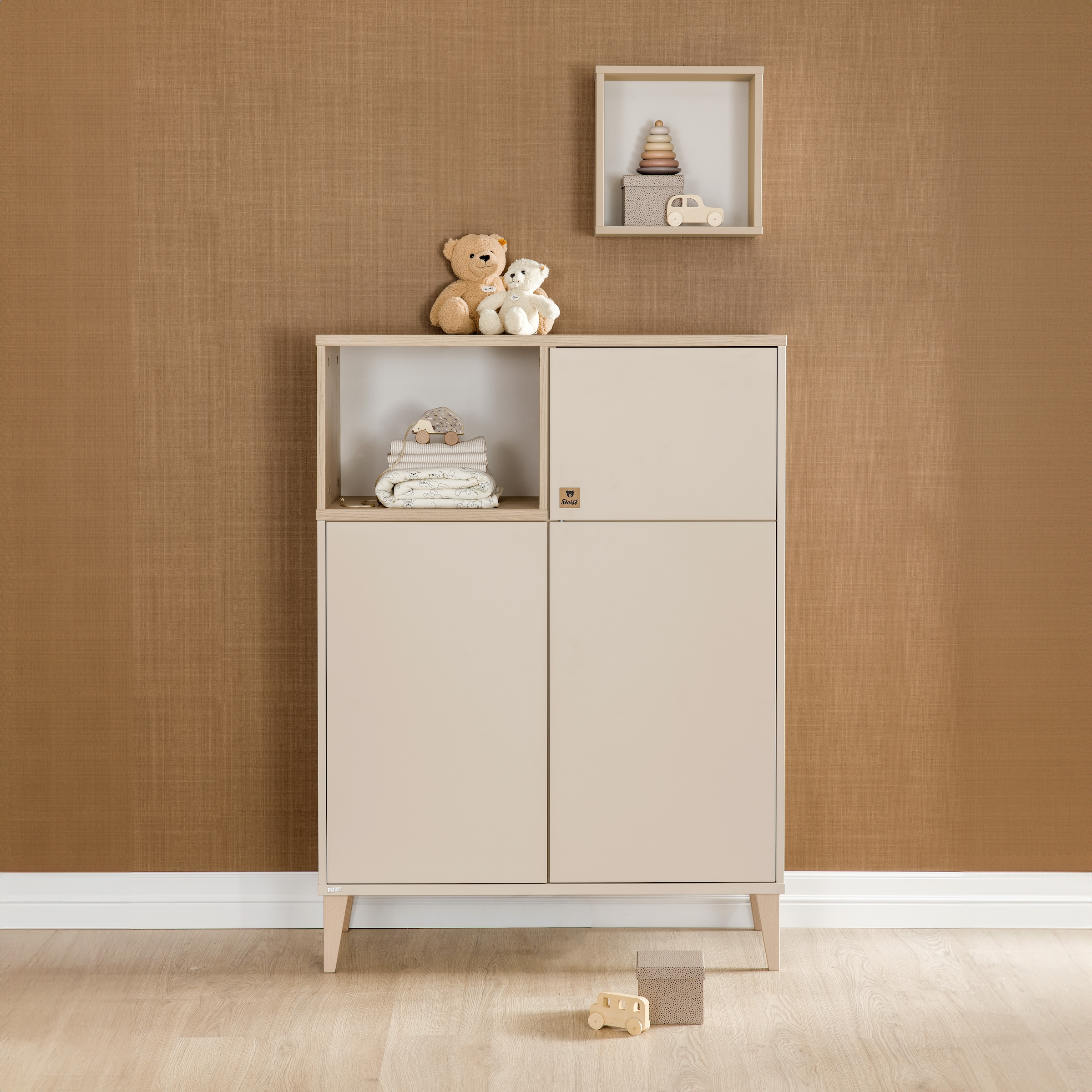 PAIDI Highboard "MILA & BEN Steiff by PAIDI in Beige, 3 Türen mit Push-to-o günstig online kaufen
