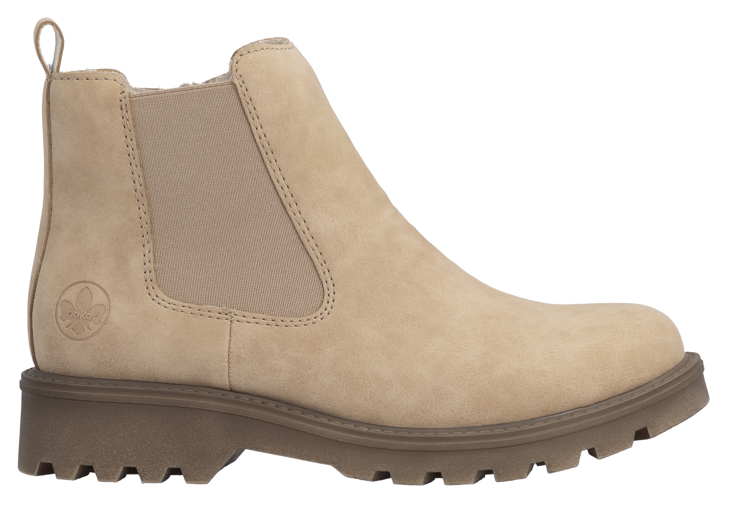 Rieker Chelseaboots  , Schlupfboots, Stiefelette, Blockabsatz, mit kuscheligem Warmfutter