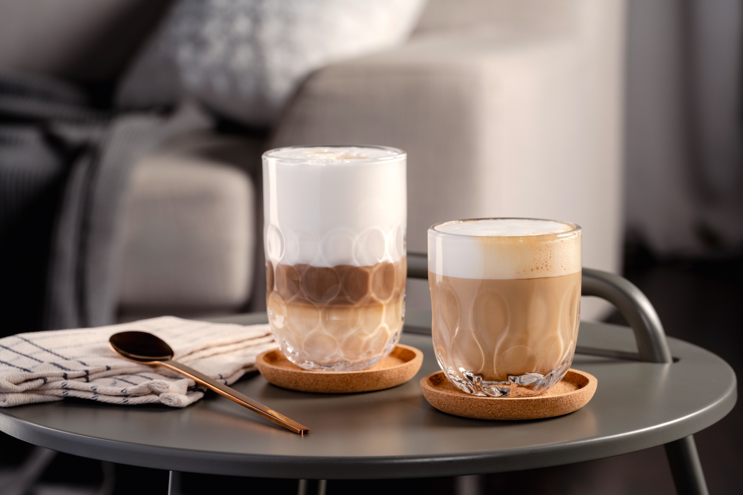 LEONARDO Gläser-Set »Kaffee-Glas GOCCE, 220 ml, 6er-Set«, (Set, 6 tlg.), 3. Variante, mit Tropfenrelief