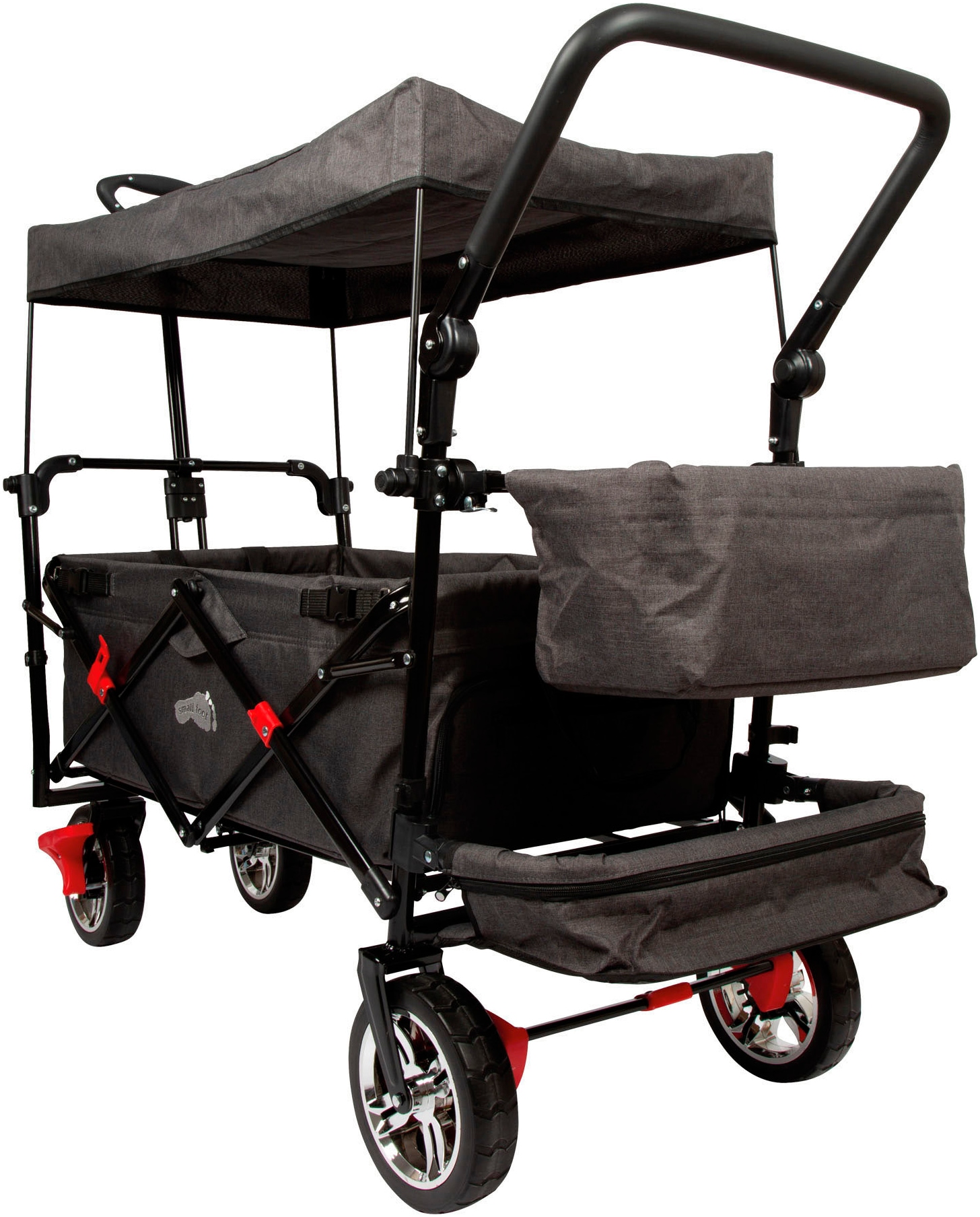 Small Foot Bollerwagen »Bollerwagen mit Dach« mit Regencover, faltbar