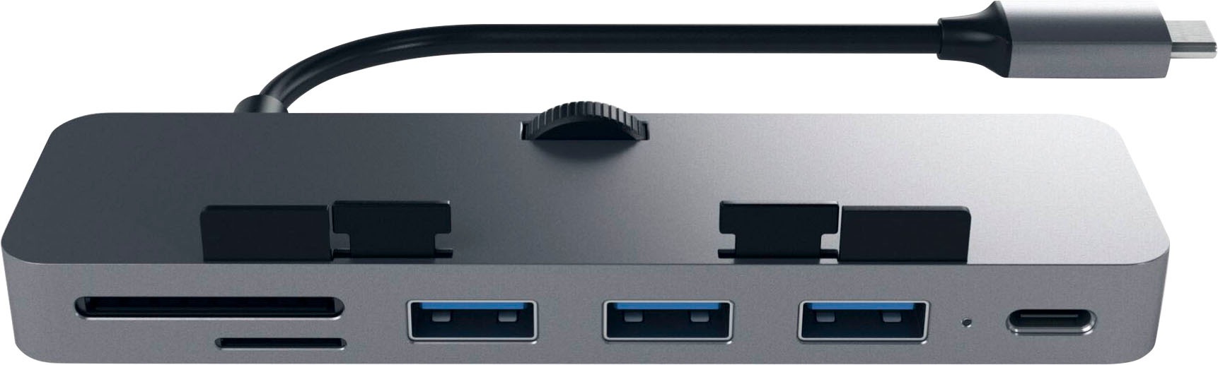 Satechi USB-Adapter »Type-C Clamp Hub Pro«, USB-C zu USB Typ A-USB Typ C-Thunderbolt-MicroSD-Card-SD-Card