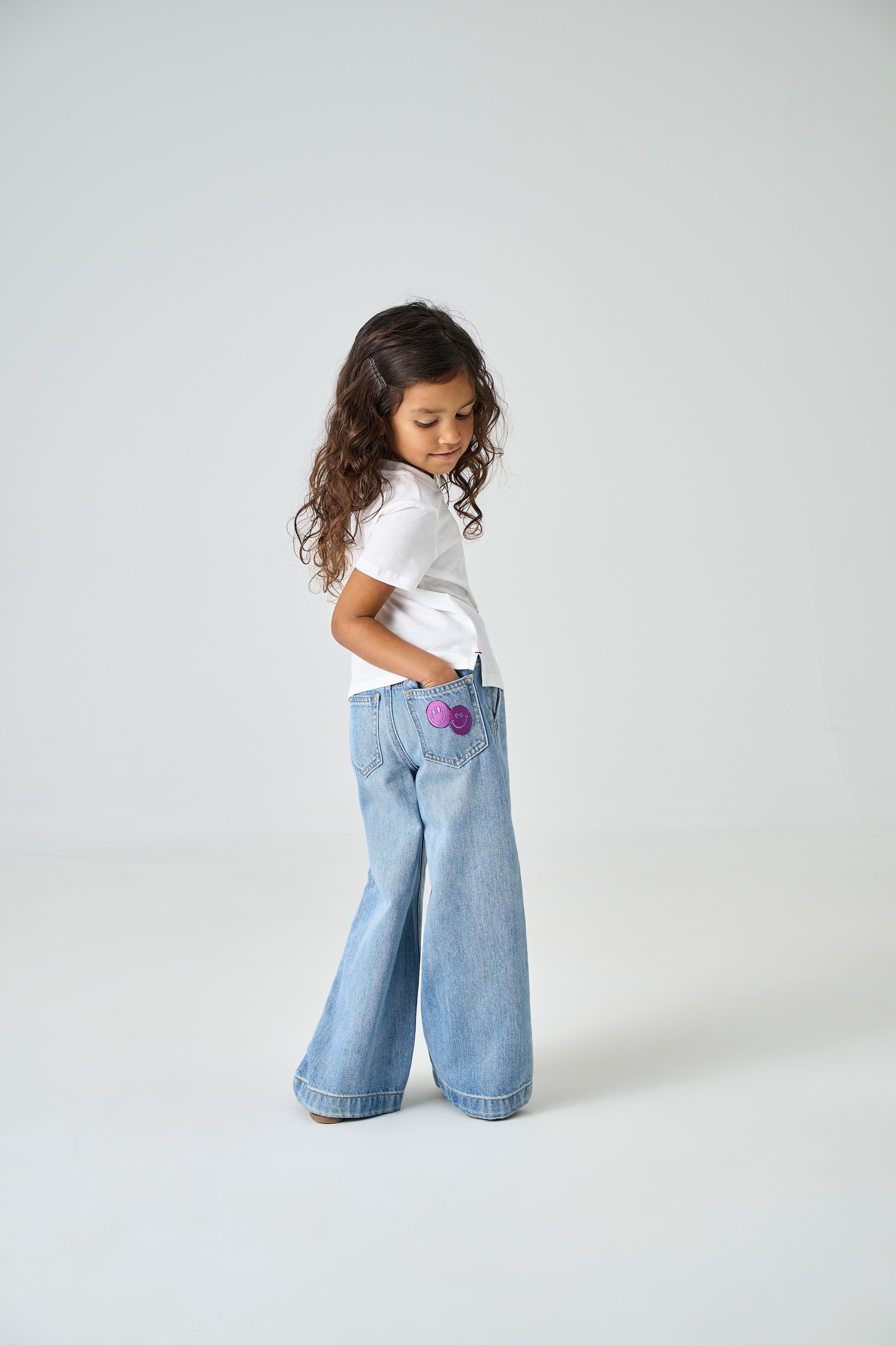 KIDS ONLY Weite Jeans »KMGCOMET SMILEY WIDE DNM NOOS«