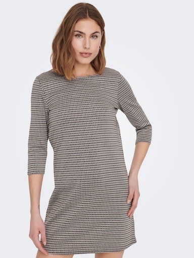 ONLY Jerseykleid "ONLBRILLIANT 3/4 CHECK DRESS" günstig online kaufen