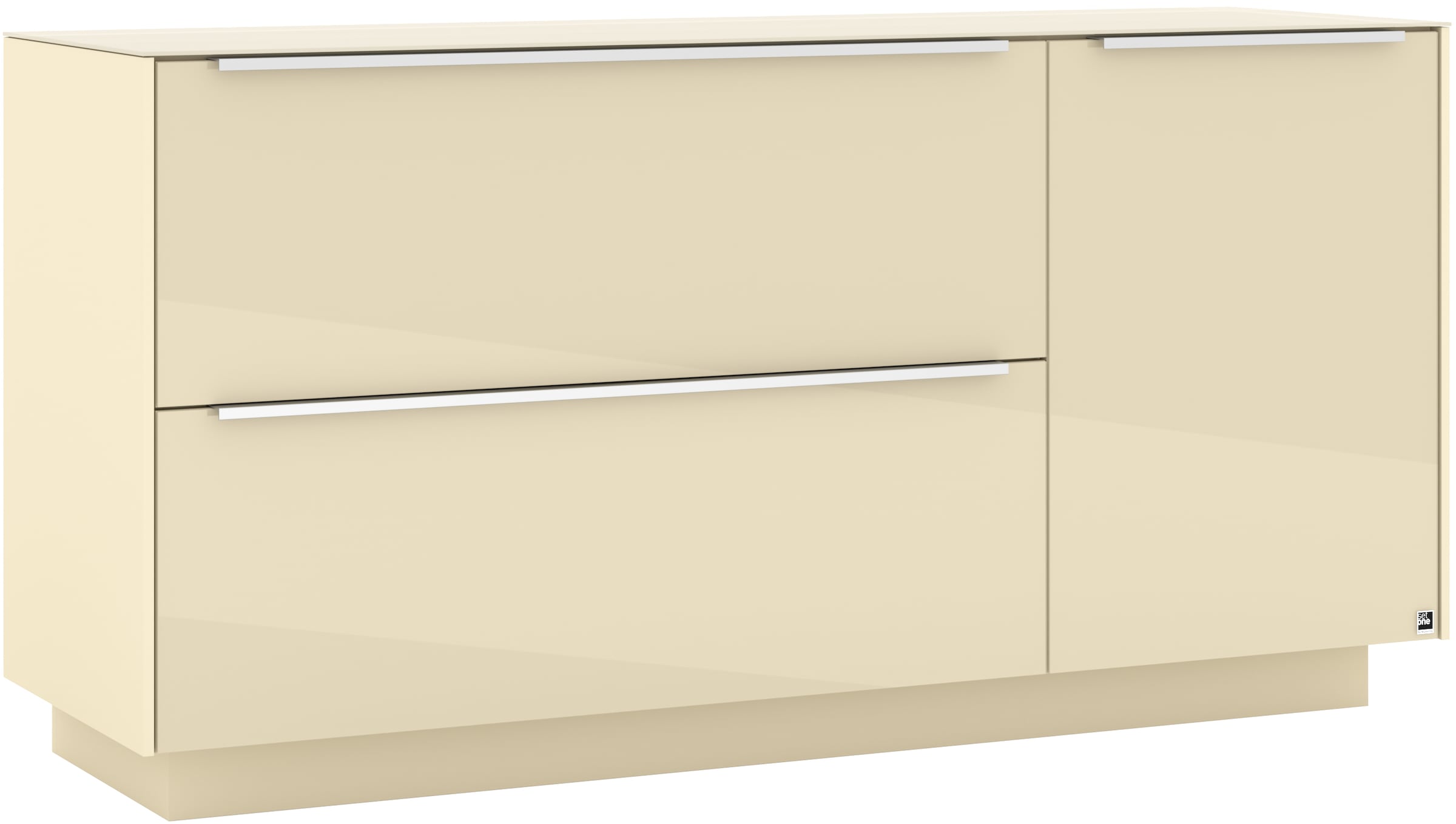 set one by Musterring Lowboard »Reno« 1 Stk. tlg. Mit Sockel in diversen Farben, 71 cm Höhe & Farbauswahl