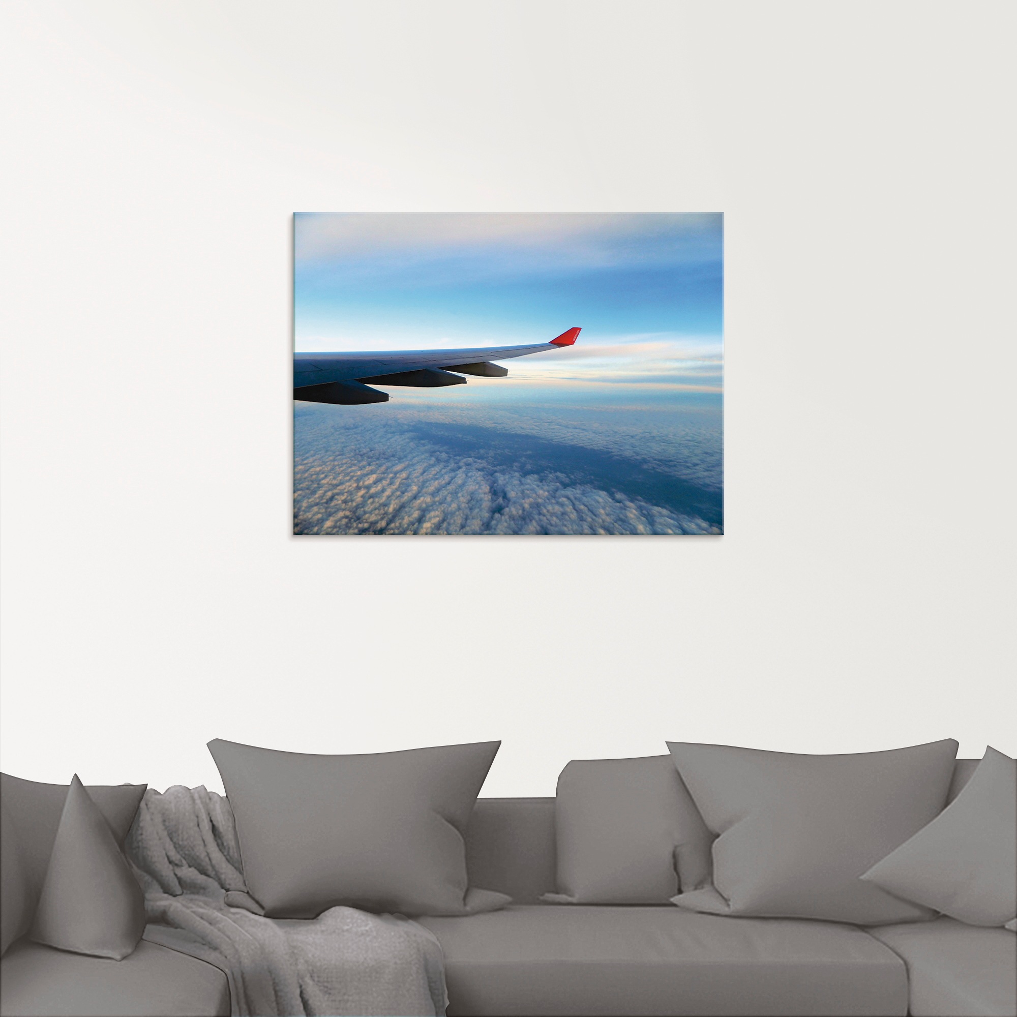 Artland Glasbild »Flugzeug«, Flugzeuge & Helikopter, (1 St.), in verschiedenen Größen
