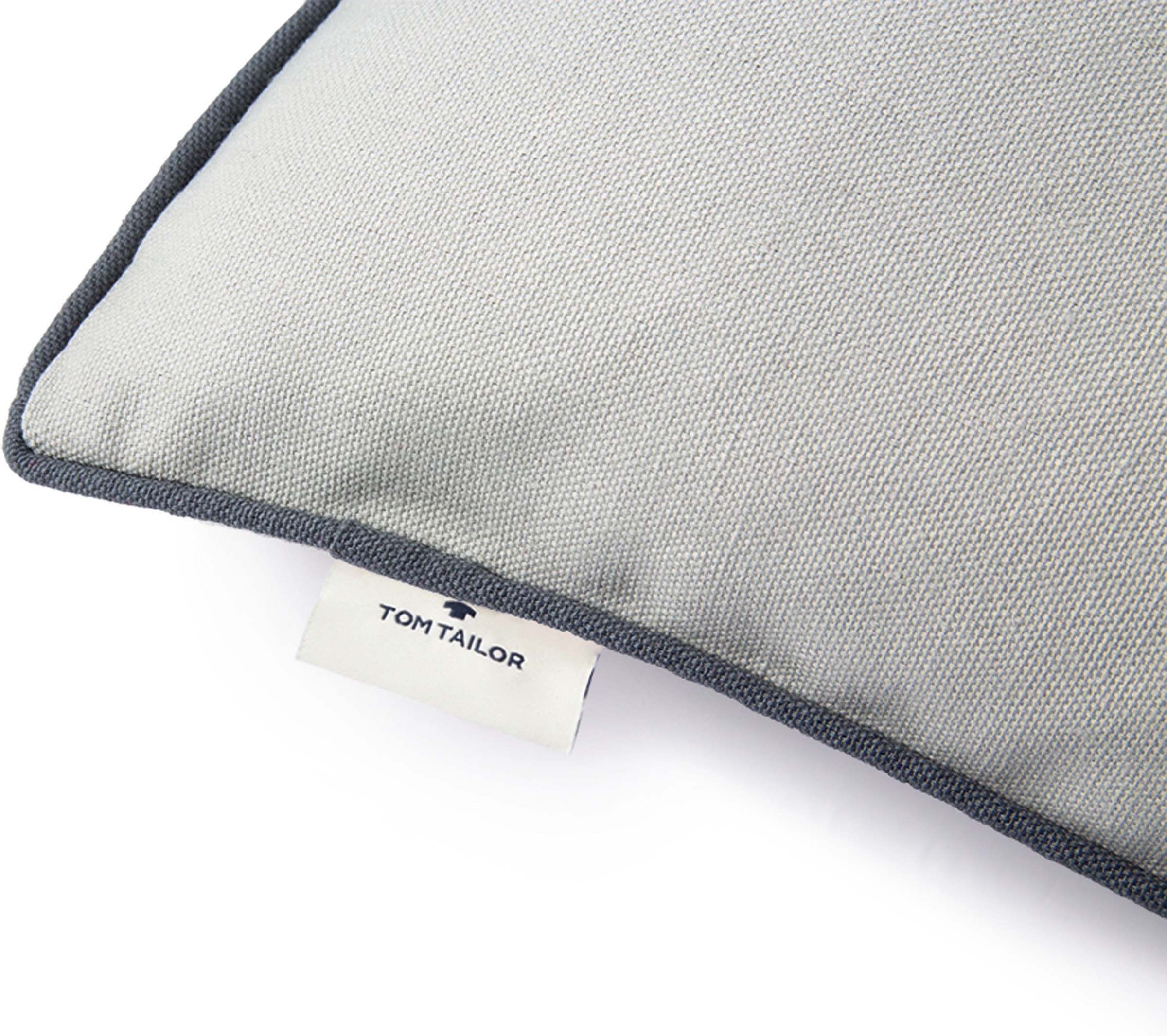 TOM TAILOR HOME Dekokissen »Dove Signature«, mit Paspel, Kissenhülle ohne Füllung, 1 Stück