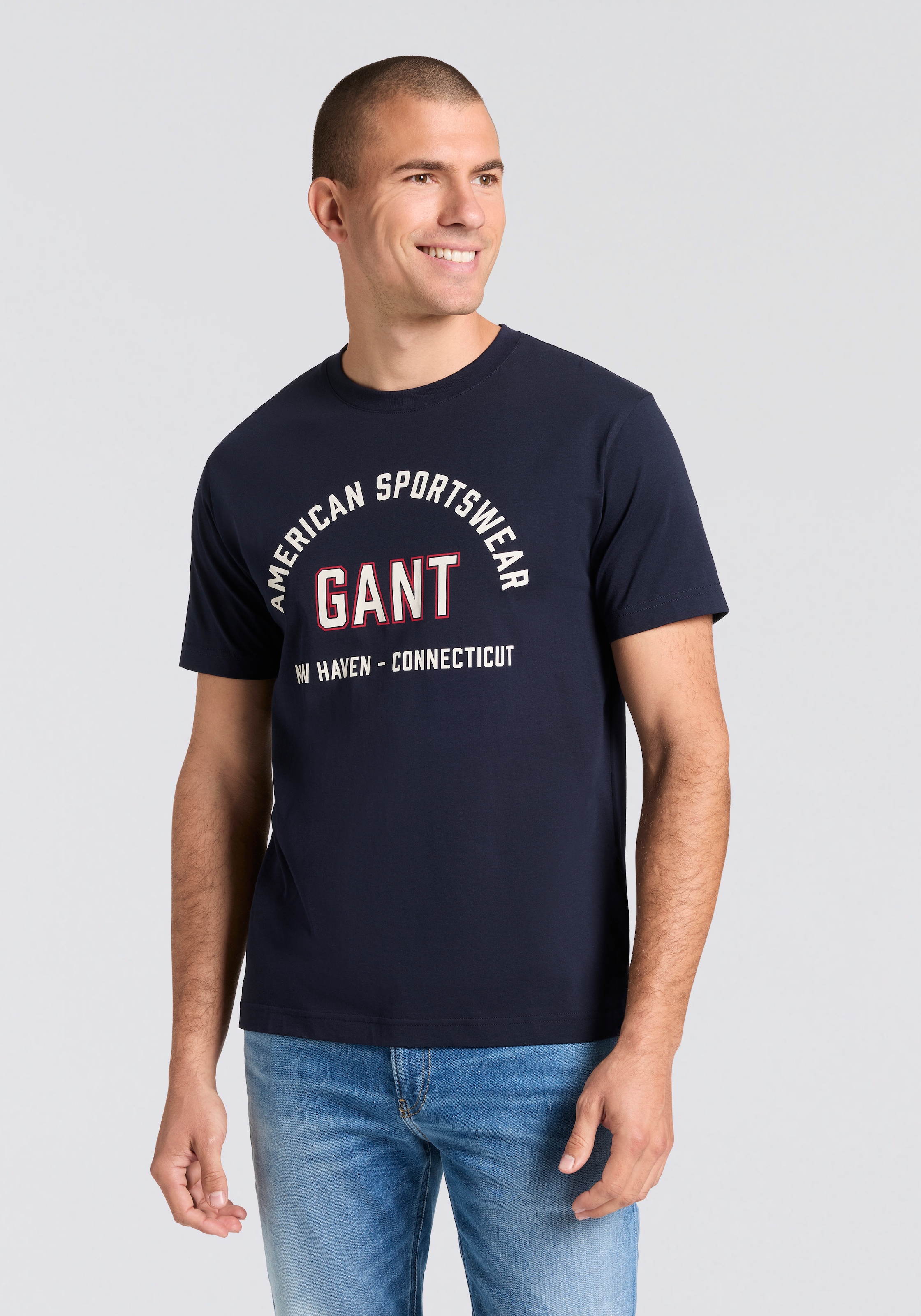 Gant T-Shirt "PRINTED GRAPHIC" Regular Fit, Rundhals günstig online kaufen