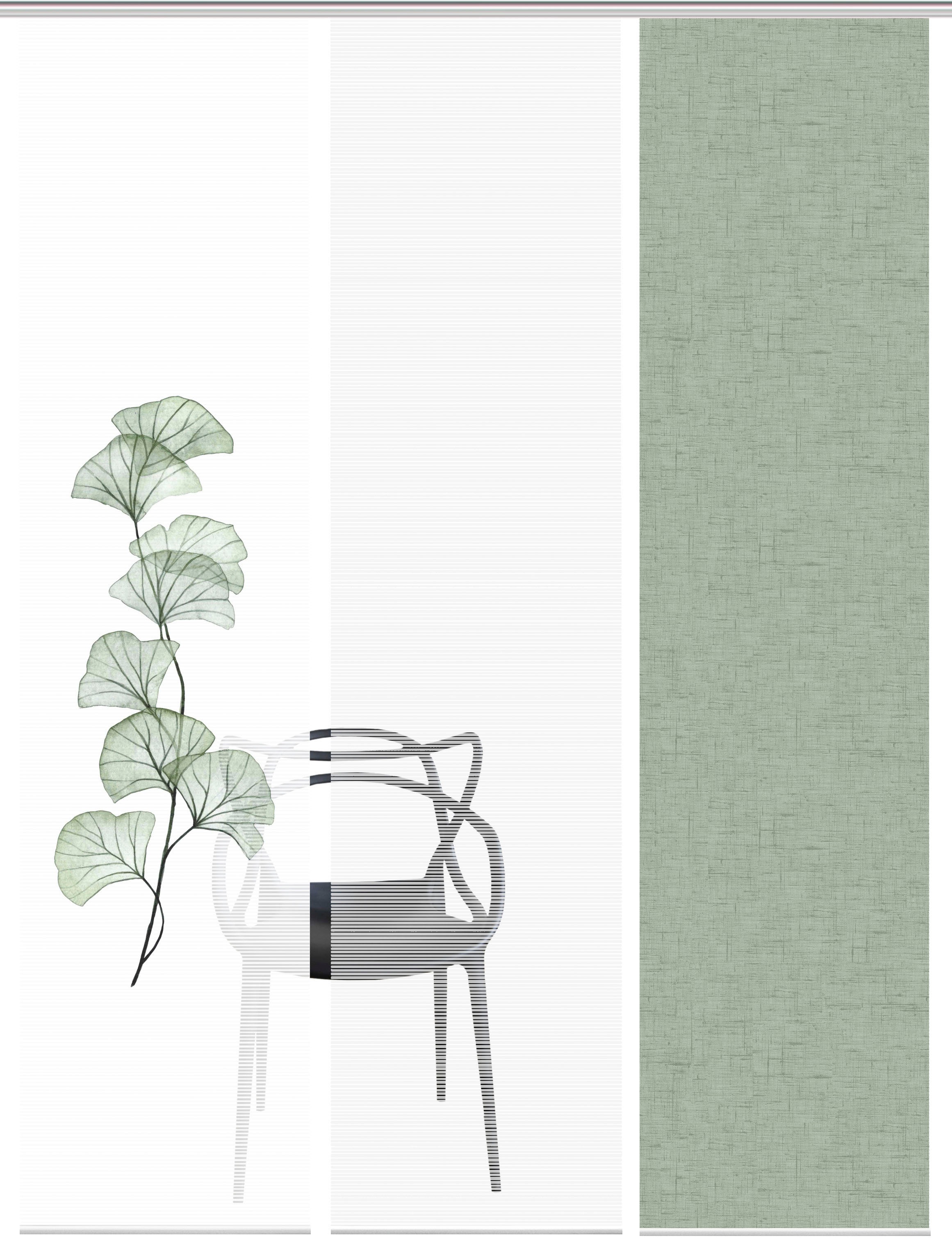 Vision S Schiebegardine "BERTO 3er SET" Paneelwagen 3 Stk. tlg. Schiebevorh günstig online kaufen