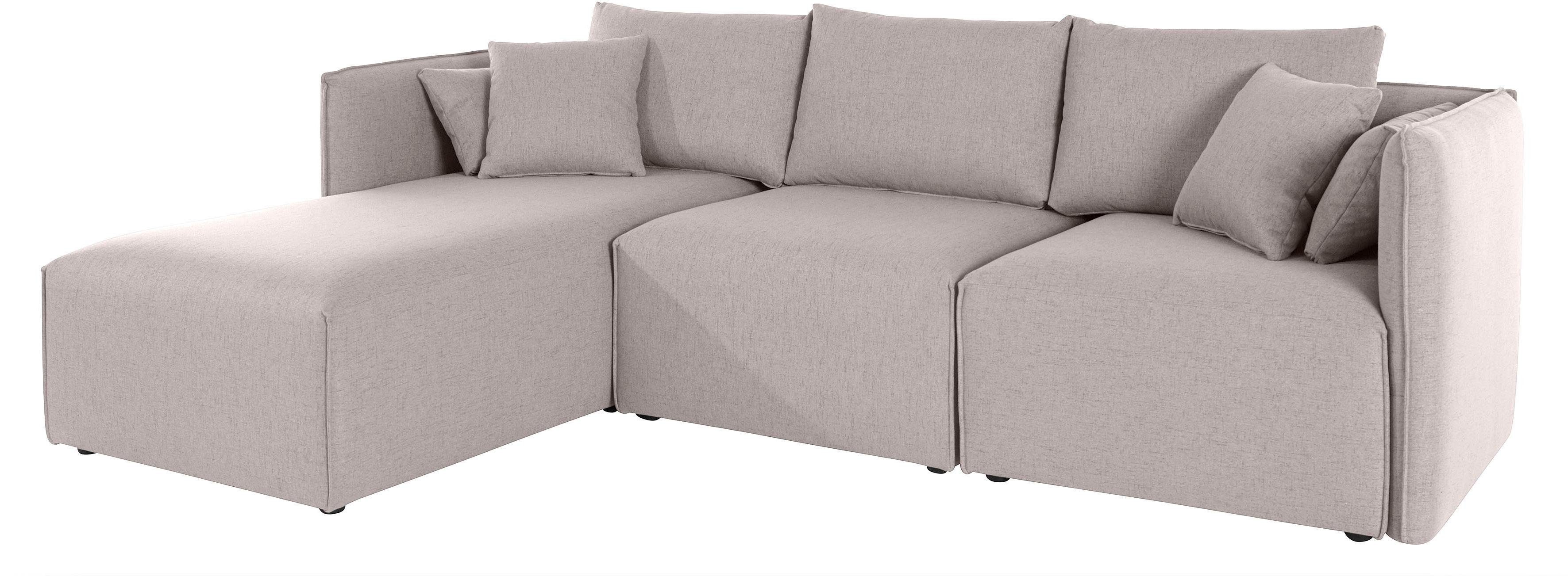 OTTO home Ecksofa "Nöre L-Form" 3 Teile, in vielen Bezugsqualitäten und Farben. Modulteile s. "Nöre"