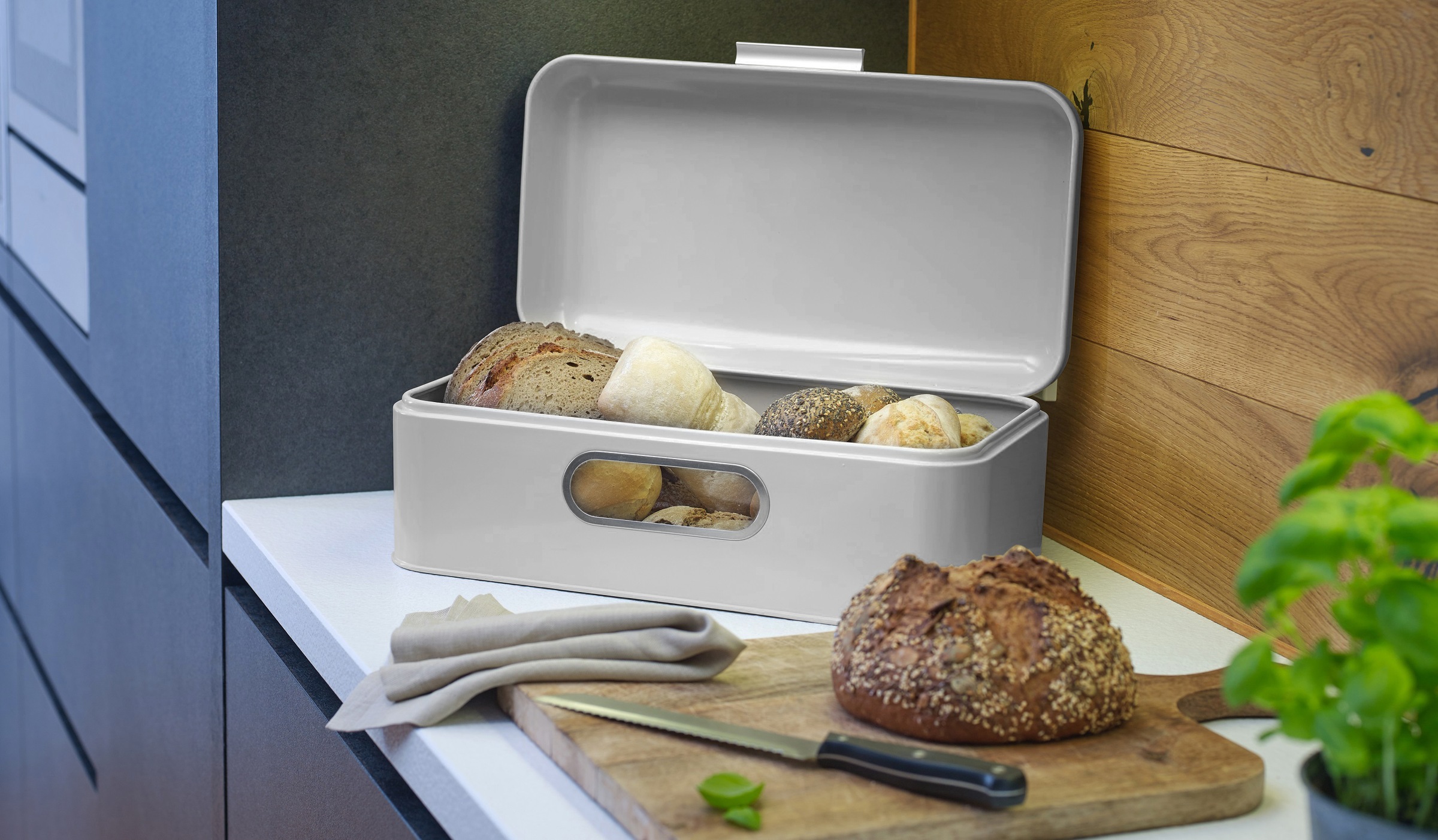 ECHTWERK Brotkasten »Retro-Brotbox "single window"« 1 Stk. tlg. Brotbehälter im Retro-Design, 1 praktisches Sichtfenster