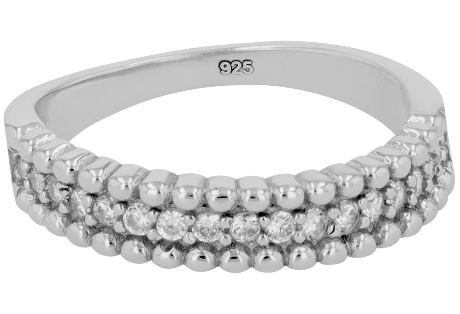 Fingerring ADELIA´S "Damen Ring aus 925 Silber" Gr. 54, silber, Fingerringe, Damen, 54, Silber 925 (Sterlingsilber), Fingerring