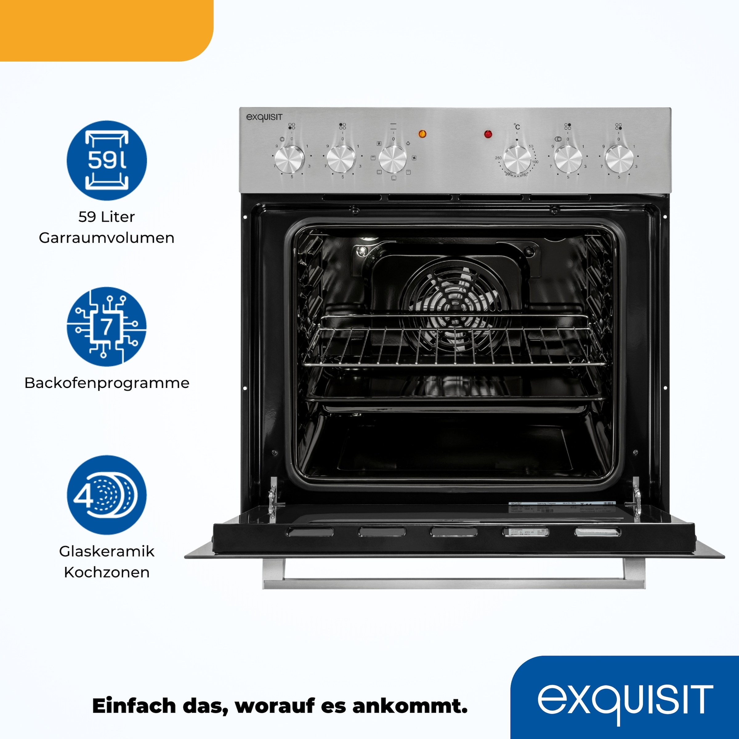 exquisit Elektro-Herd-Set »EHE 156-2.1 UBZ«
