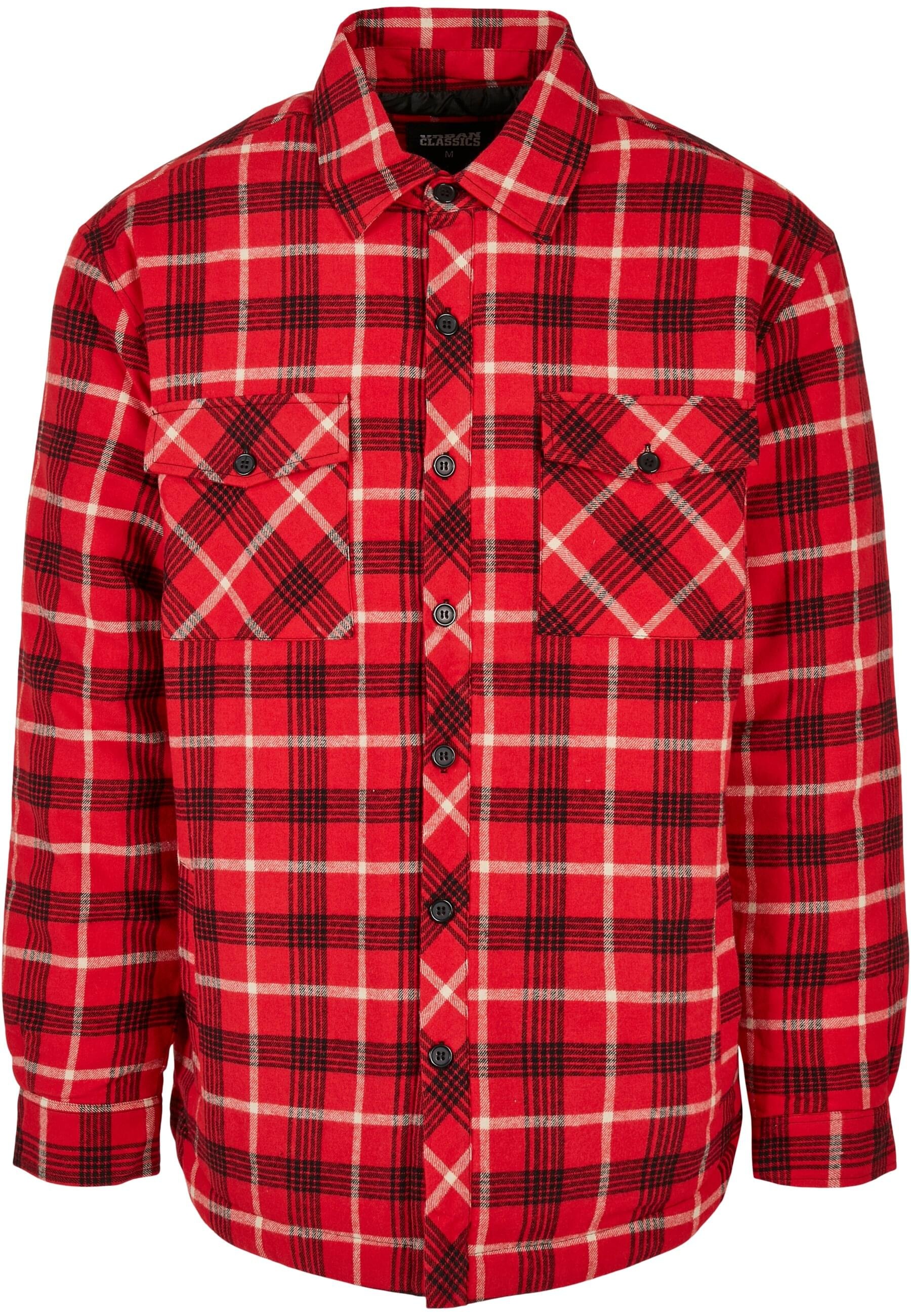 URBAN CLASSICS Anorak »Urban Classics Herren Plaid Quilted Shirt Jacket«, (1 St.), ohne Kapuze