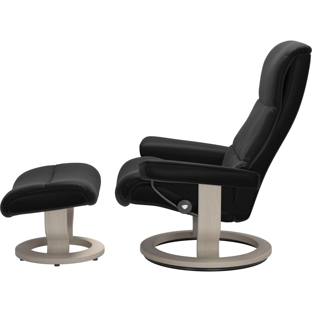 Wohnen Sessel Stressless® Relaxsessel »View«, (Set, Relaxsessel mit Hocker), mit Classic Base, Größe M,Gestell Whitewash Wohnen Sessel Stressless® Relaxsessel »View«, (Set, Relaxsessel mit Hocker), mit Classic Base, Größe M,Gestell Whitewash