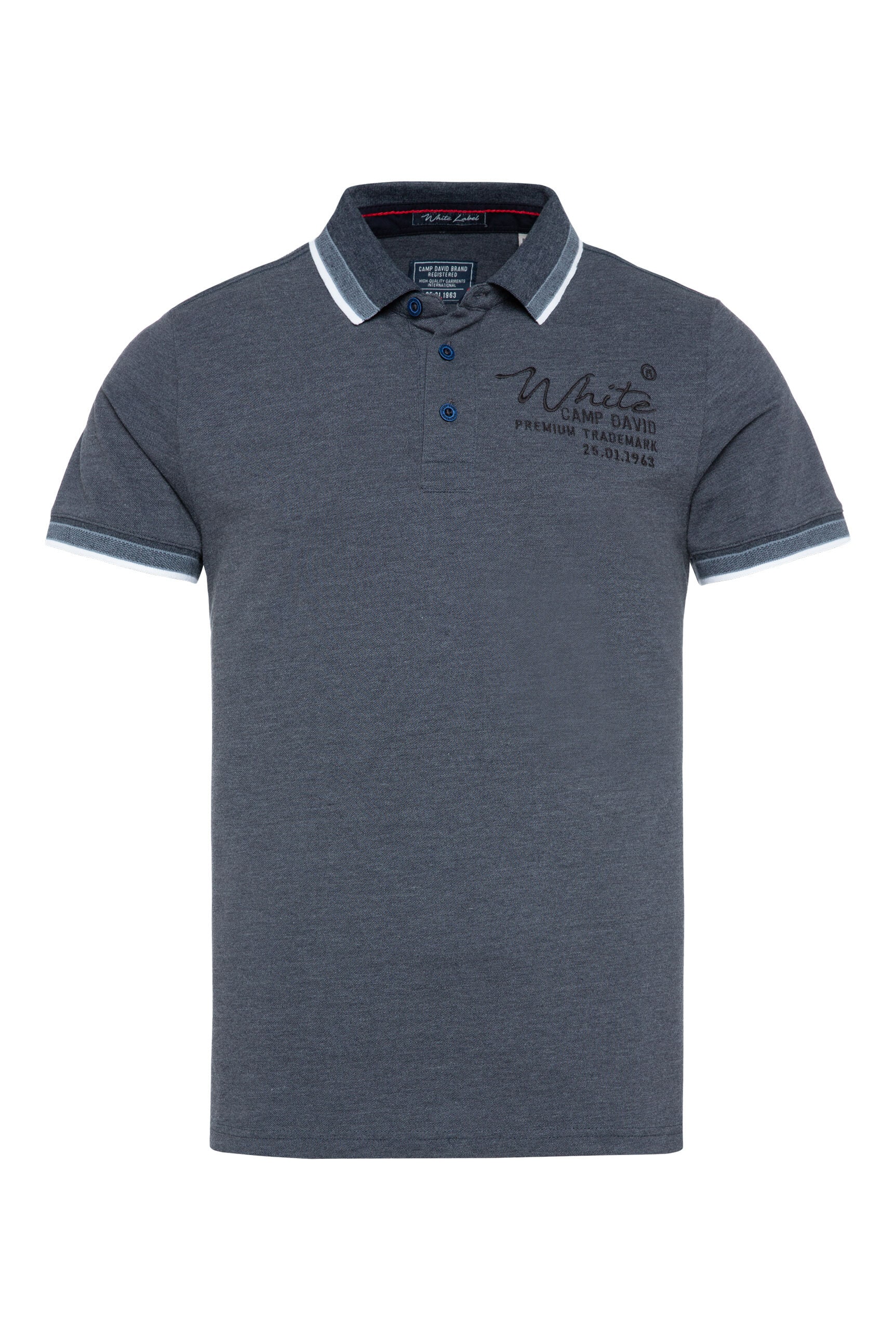 CAMP DAVID Poloshirt, mit Seitenschlitze