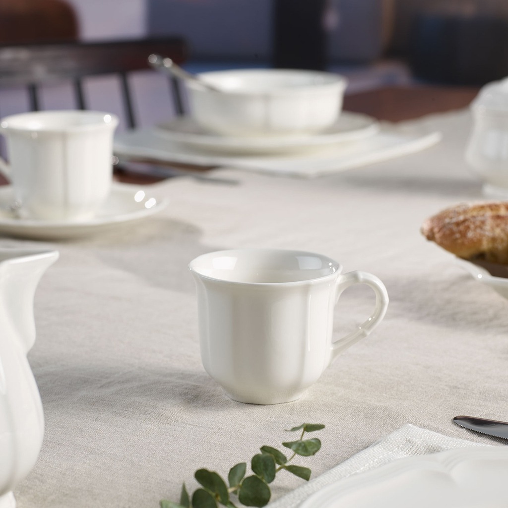 Villeroy & Boch Tasse "Espressotasse mit Untertasse Manoir 80 ml weiß" günstig online kaufen