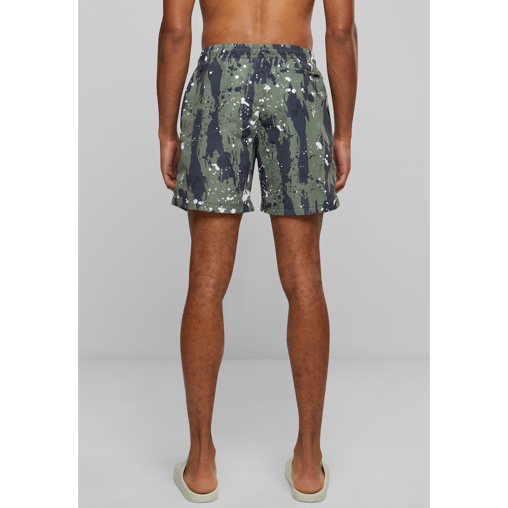 URBAN CLASSICS Badeshorts »Urban Classics Herren Pattern Swim Shorts«