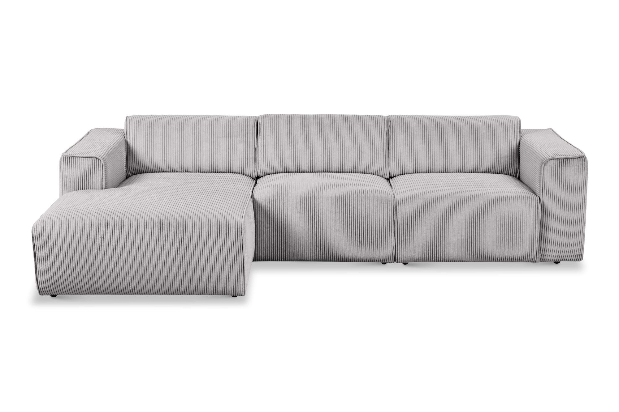 Home affaire Ecksofa "Noord mit Kedernaht, Breite 281 cm, L-Form" Cord, Str günstig online kaufen