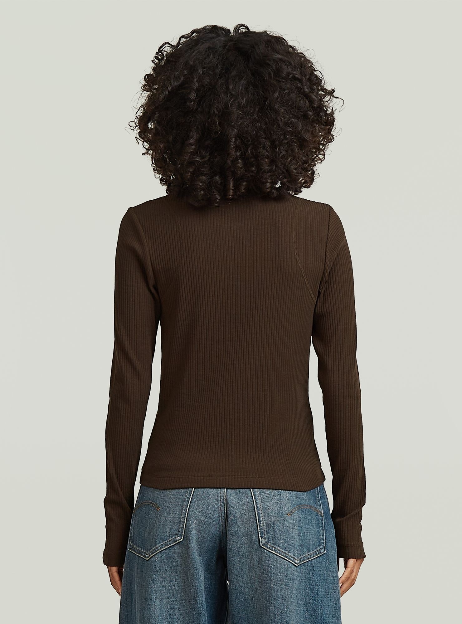 G-STAR T-Shirt "2 Way Slim Rib T-Shirt" günstig online kaufen