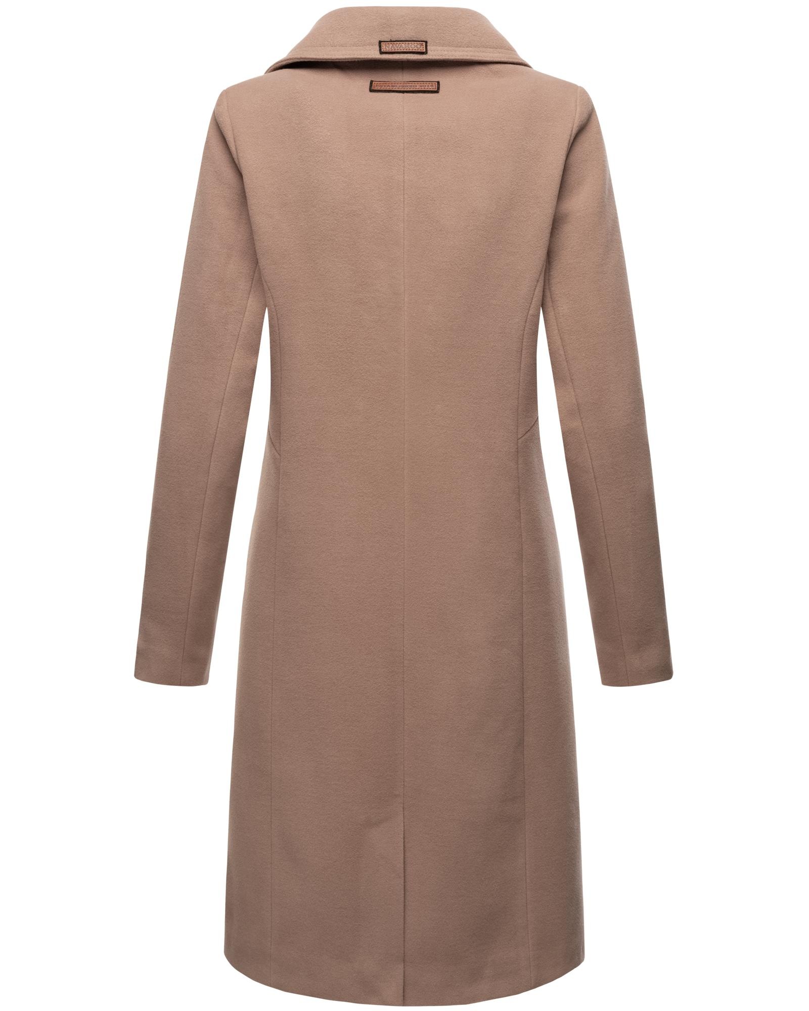 Navahoo Wintermantel »Wooly«, edler Damen Trenchcoat in Wollmantel-Optik