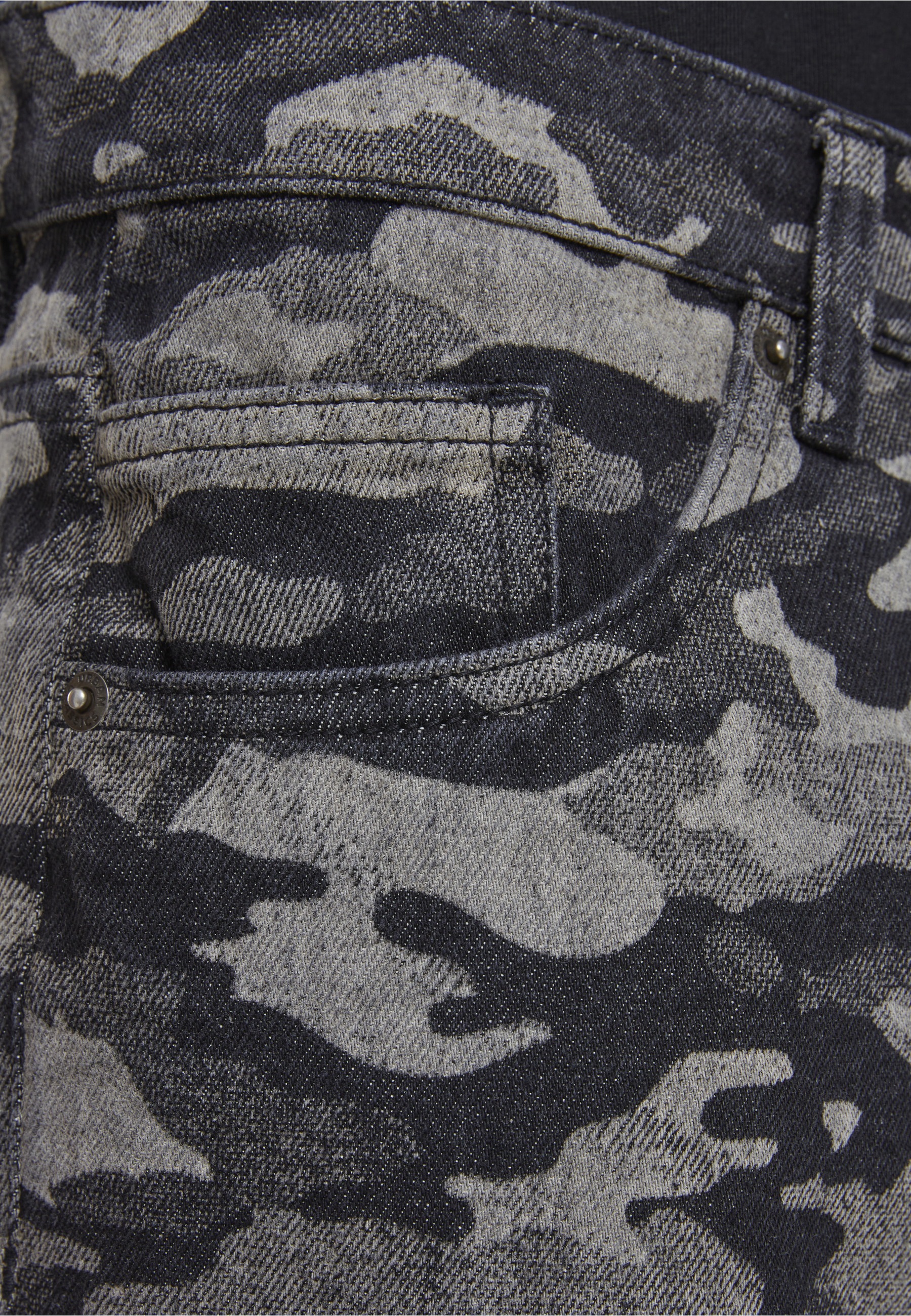 URBAN CLASSICS Cargohose »Urban Classics Laser Camo Printed Jeans«