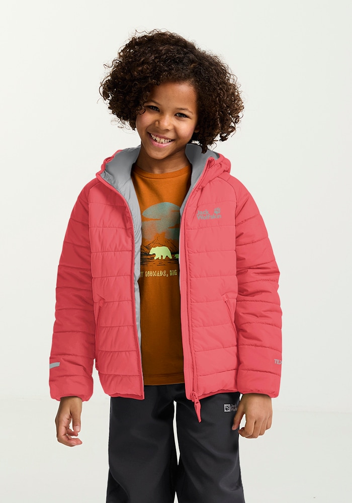 Jack Wolfskin Outdoorjacke »ZENON JKT KIDS«, mit Kapuze