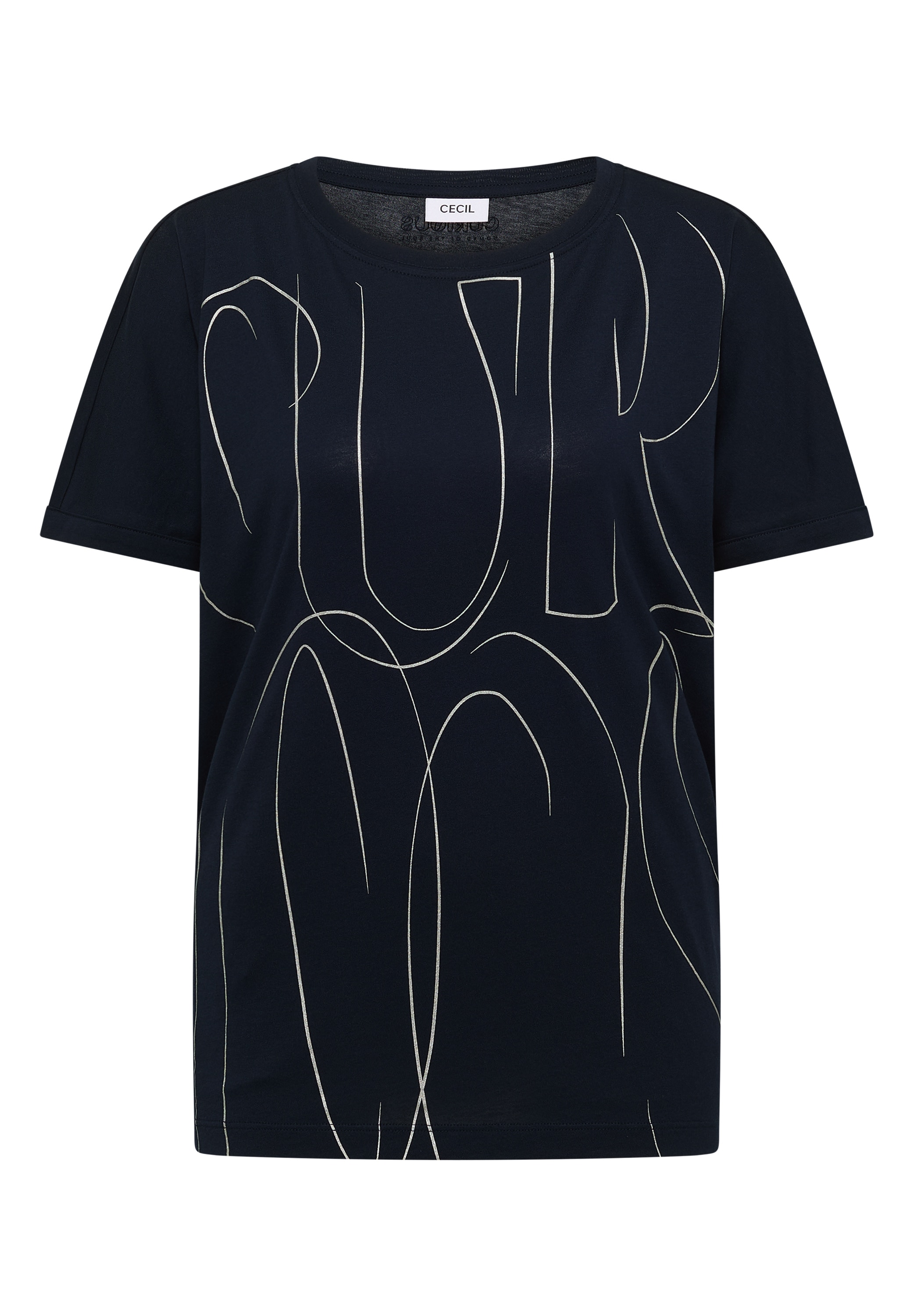 Cecil T-Shirt mit U-Boot-Ausschnitt